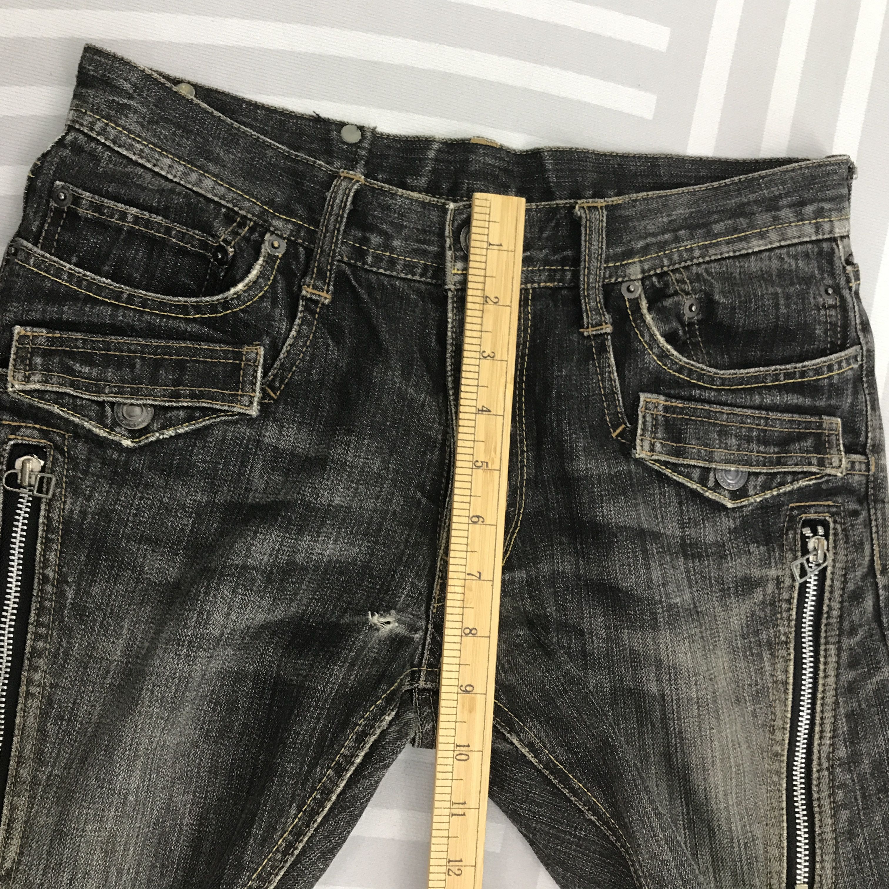 Japanese Brand × Vintage Vintage Edge rupert Distressed Black Denim jeans pant Size US 29 - 10 Thumbnail