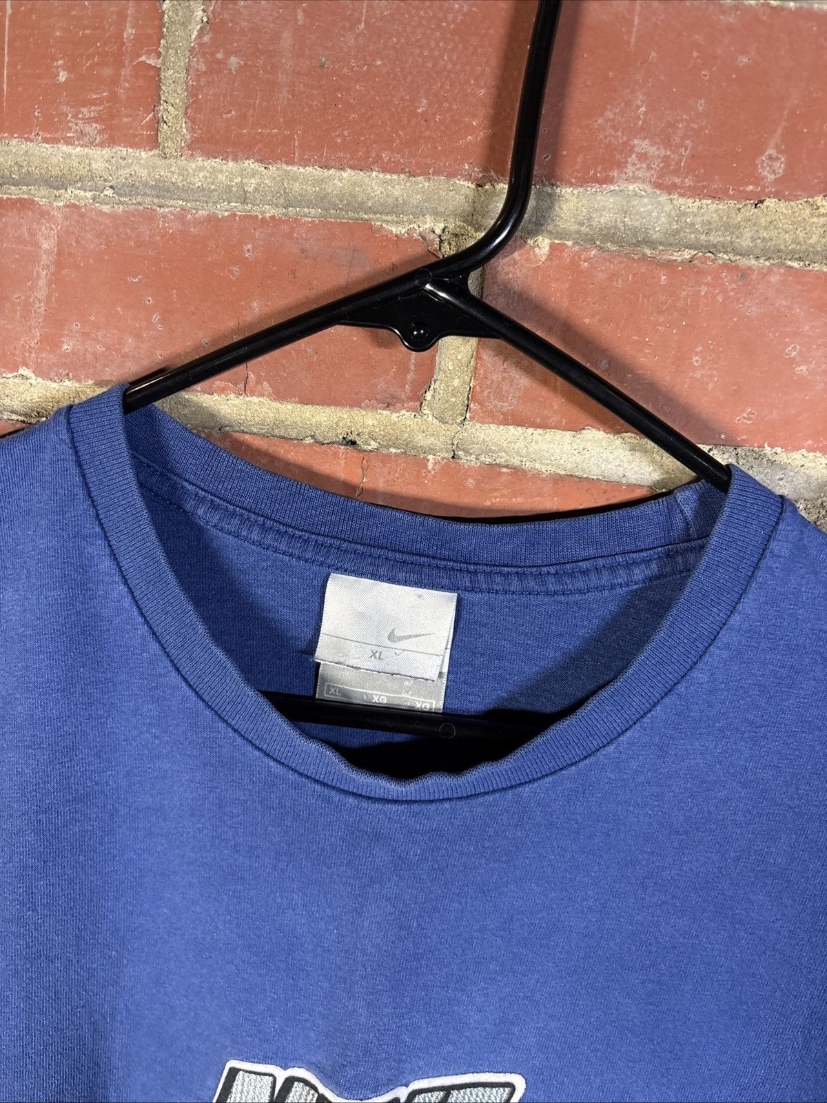 Nike Vintage Y2k Nike Shirt 2000s Silver Tag Swoosh Spell Out XL Size US XL / EU 56 / 4 - 3 Thumbnail