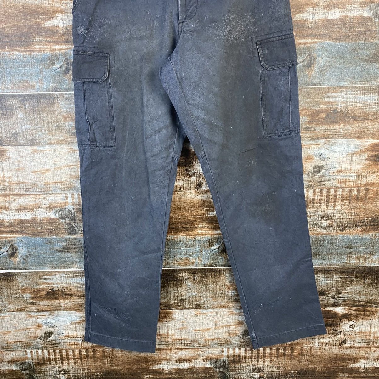Japanese Brand DL Burtle Dark Blue Cargo Multipocket Pants #C924 Size US 31 - 3 Thumbnail