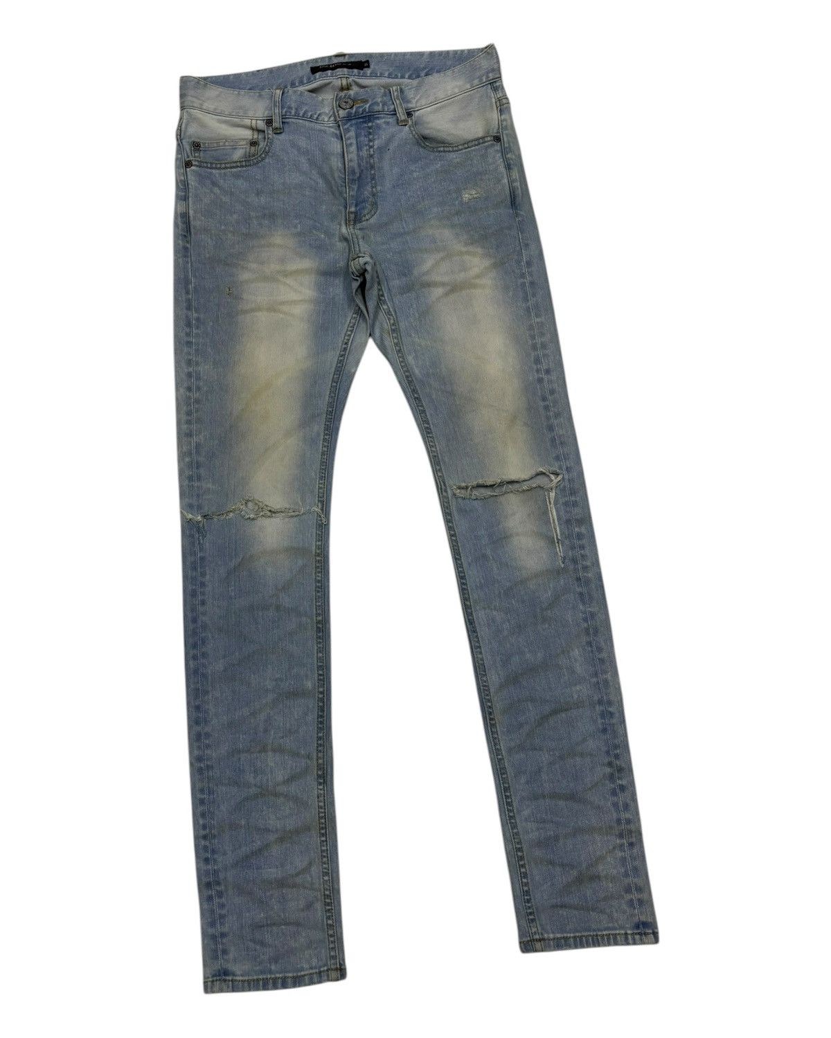 JACKROSE Jack Rose Clawmark Distressed Skinny Jeans Size US 31 - 5 Thumbnail