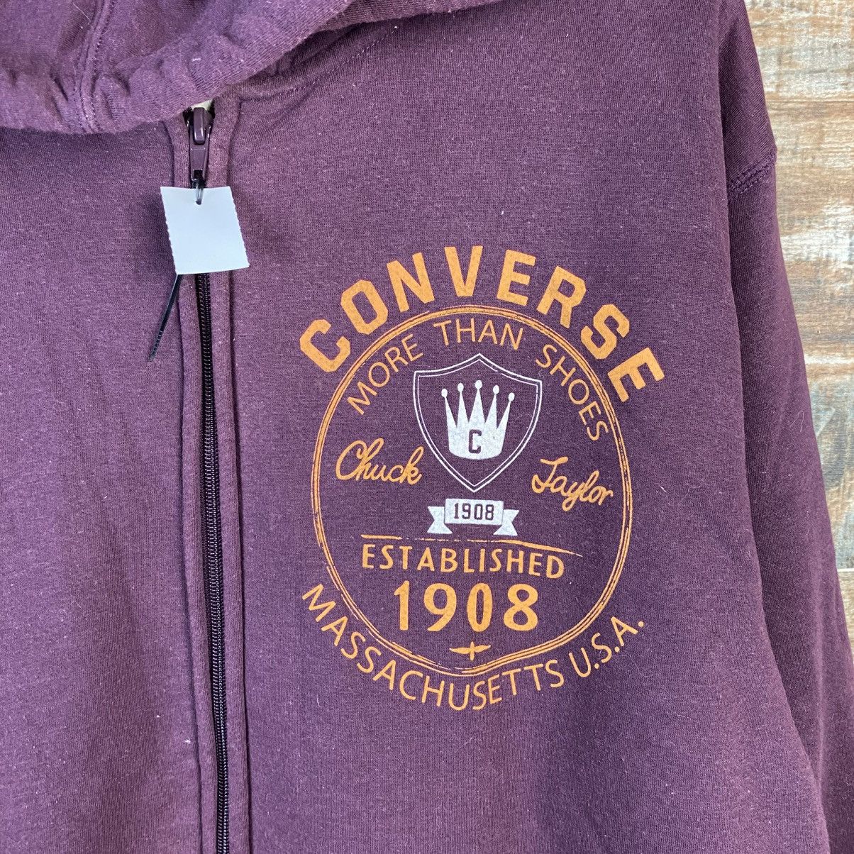 Converse DL Converse Purple Hoodie #C911 Size US L / EU 52-54 / 3 - 9 Thumbnail