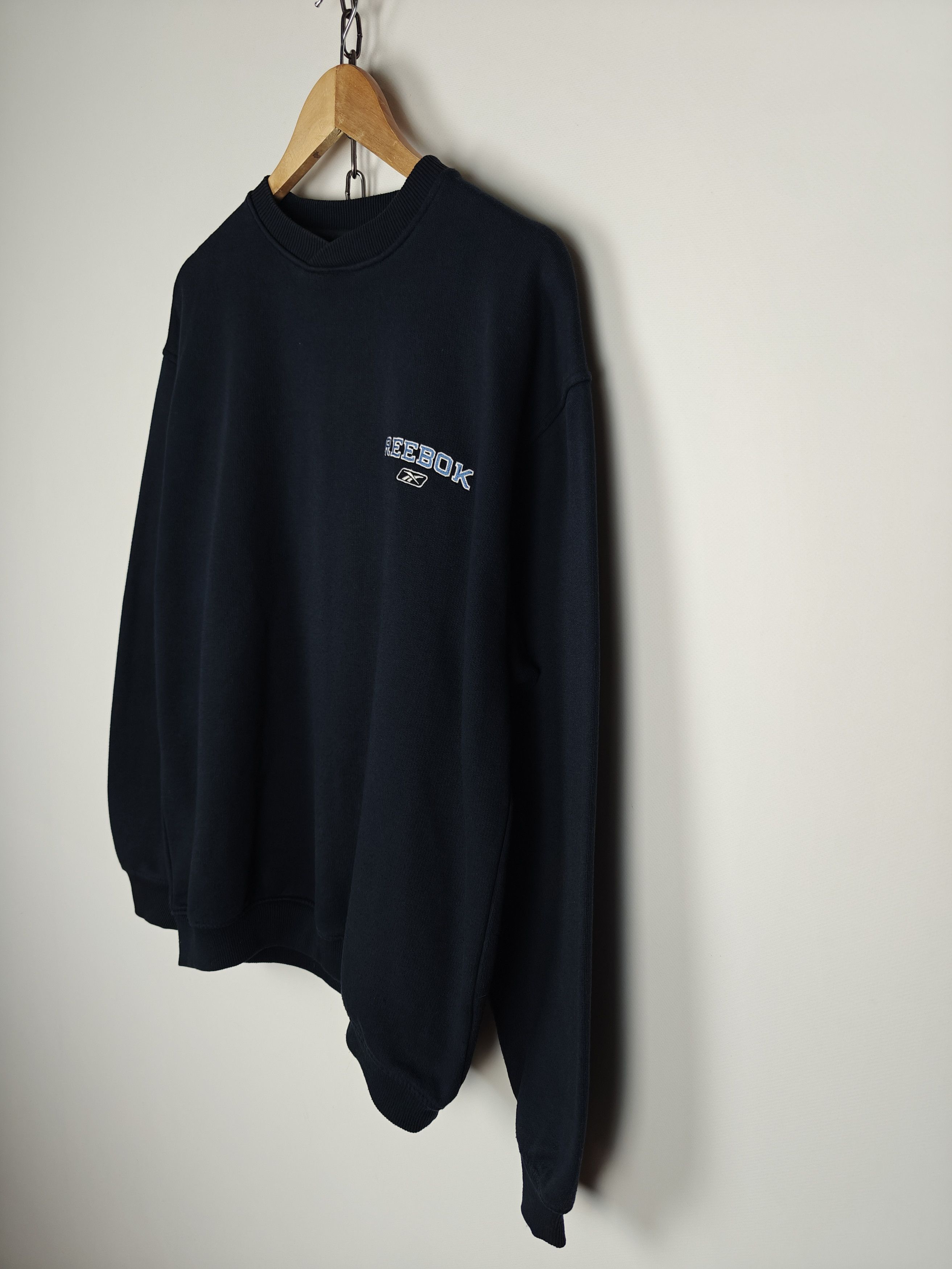 Reebok Reebok VTG Sweatshirt Crewneck Pullover Logo Blue M Size US M / EU 48-50 / 2 - 6 Thumbnail