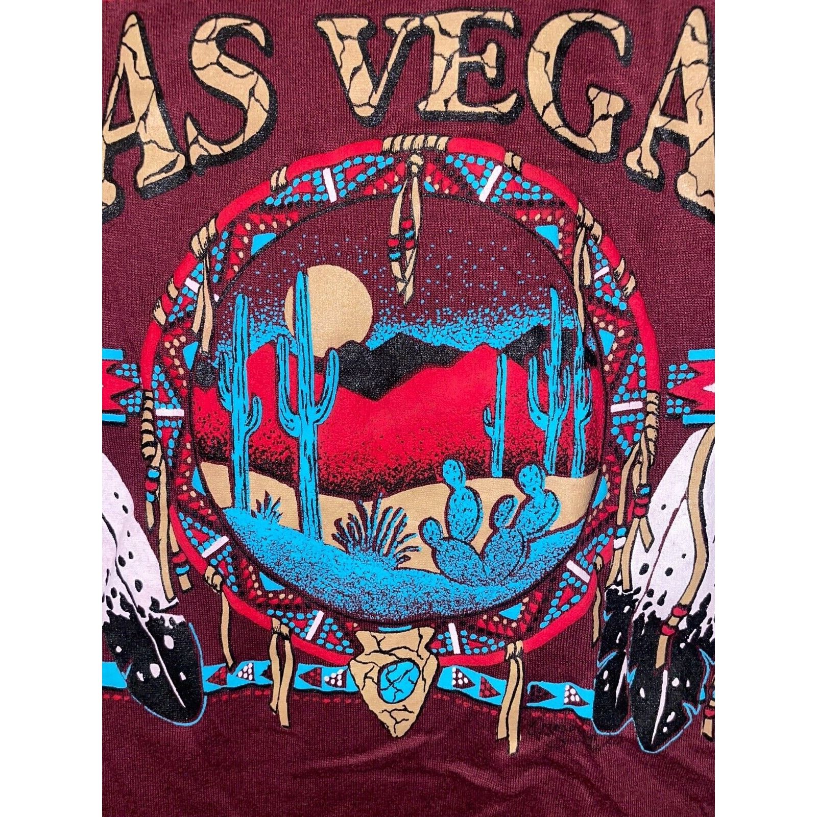 Jerzees Vintage Las Vegas Shirt Jerzees M USA 90s Tee Native Graphic Size US M / EU 48-50 / 2 - 3 Thumbnail
