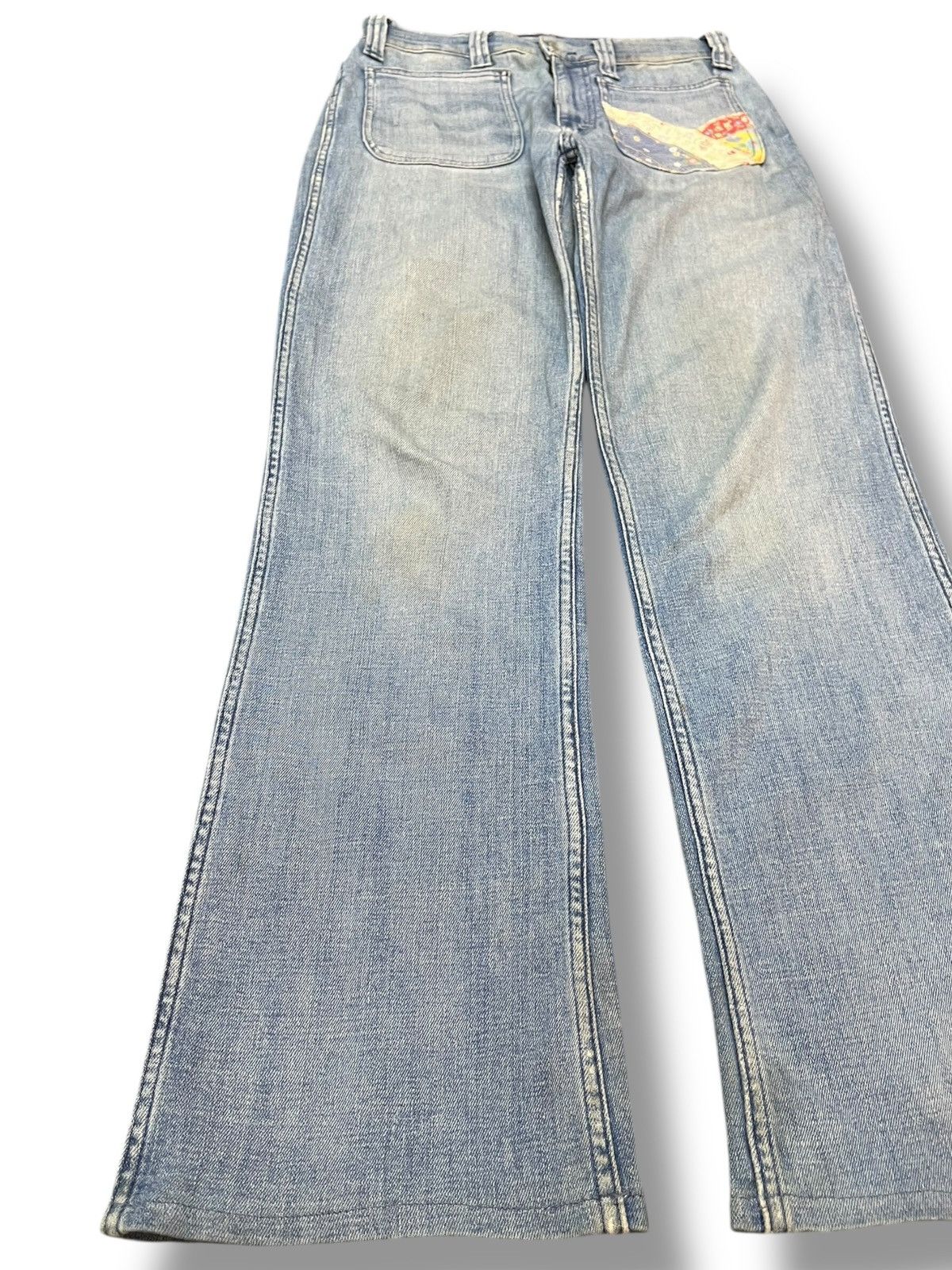 Polo Ralph Lauren × RRL Ralph Lauren × Ralph Lauren Vintage Polo Ralph Lauren Flare Mural Denim Size US 28 / EU 44 - 4 Thumbnail