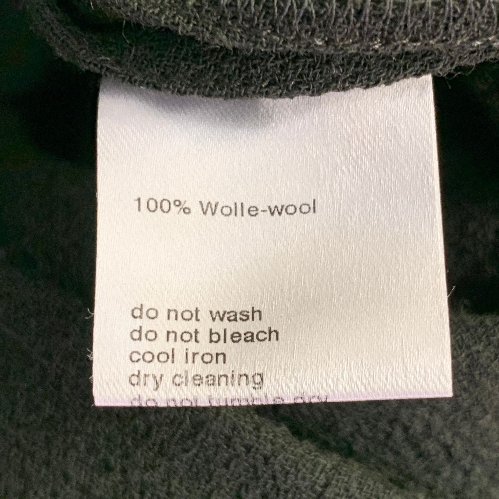 Akris AKRIS 12 Dark Green Wool Crepe Sleeveless V-Neck Midi Dress Size XL / US 12-14 / IT 48-50 - 6 Thumbnail
