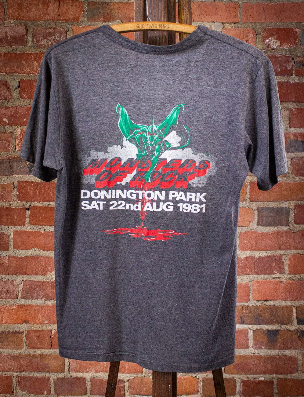 Band Tees × Vintage Vintage AC/DC Monsters of Rock Concert T Shirt 1981 Size US M / EU 48-50 / 2 - 2 Thumbnail