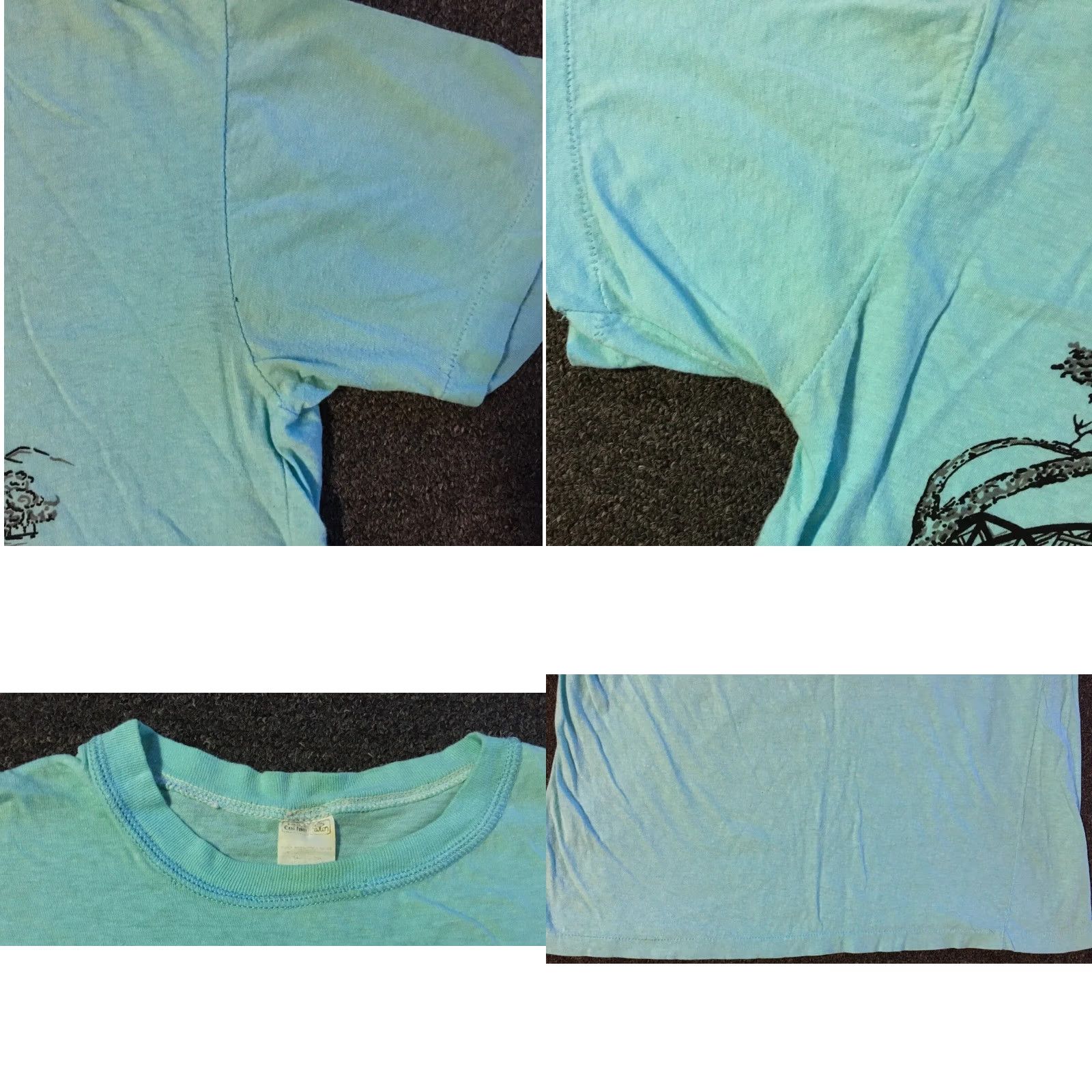 Vintage VINTAGE Shirt XS Green 80s Thailand River Kwai Distressed Grunge Single Stitch Unisex Adults T-Shirt Military War Warriorなる Size US XS / EU 42 / 0 - 8 Thumbnail