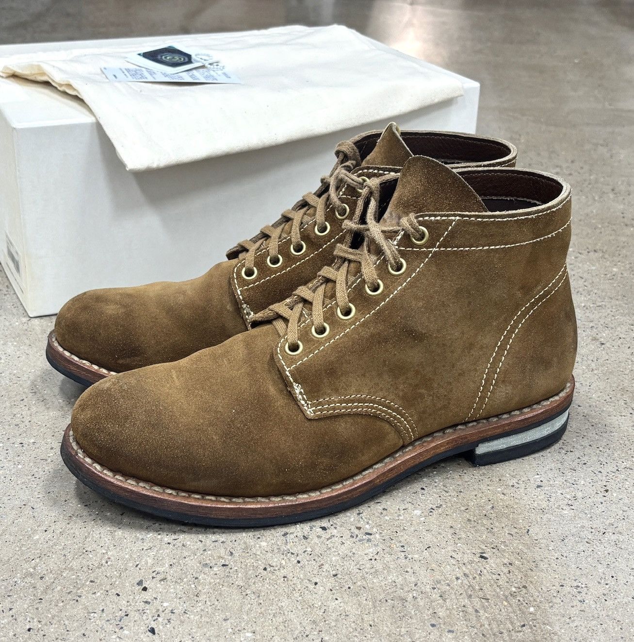 Visvim Visvim Brigadier Boots Mid-Folk US10 Camel Size US 10 / EU 43 - 1 Thumbnail