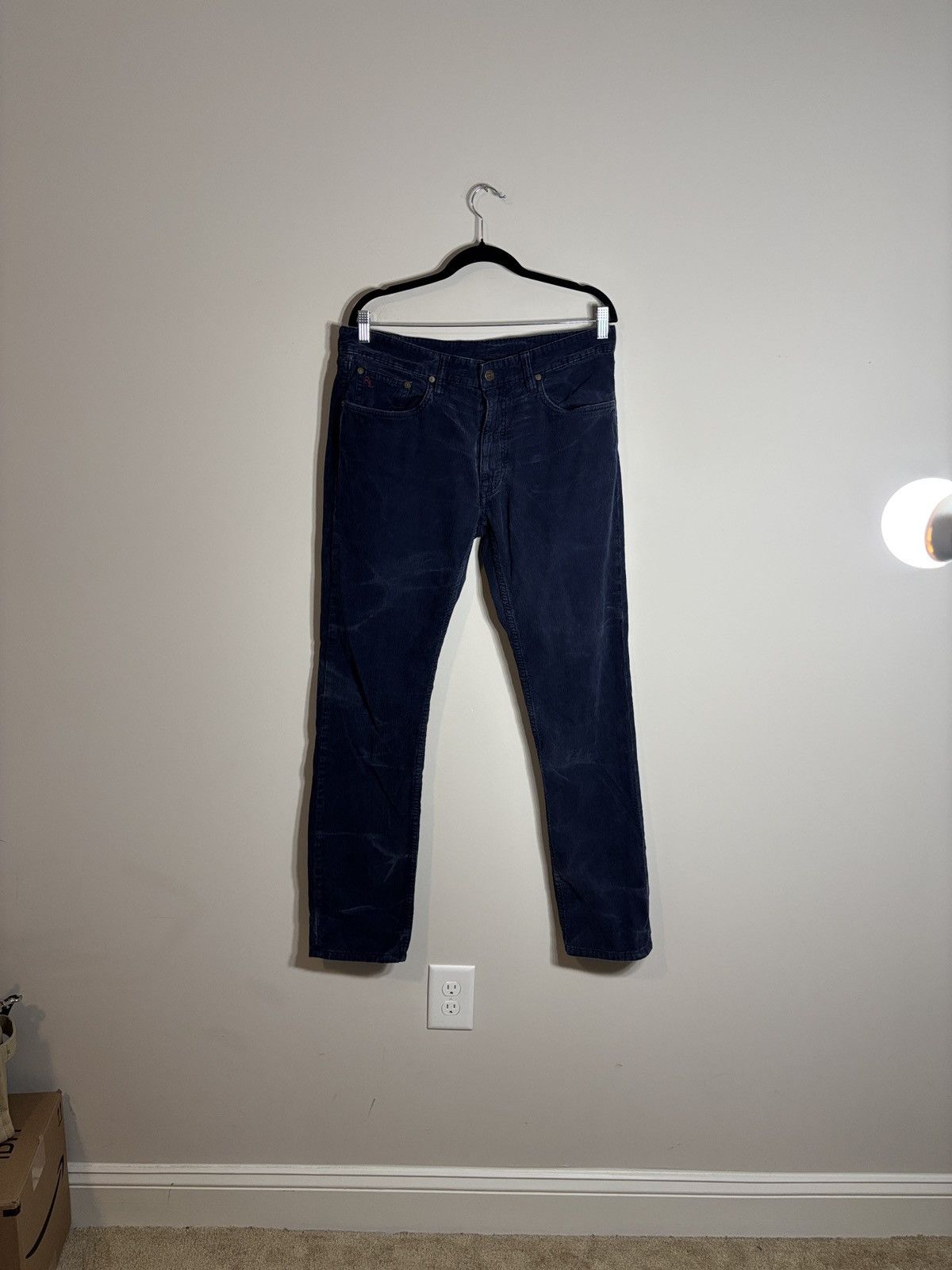 Polo Ralph Lauren Polo Ralph Lauren Blue Corduroy Pants Old Money Academia 34 Size US 34 / EU 50 - 2 Thumbnail