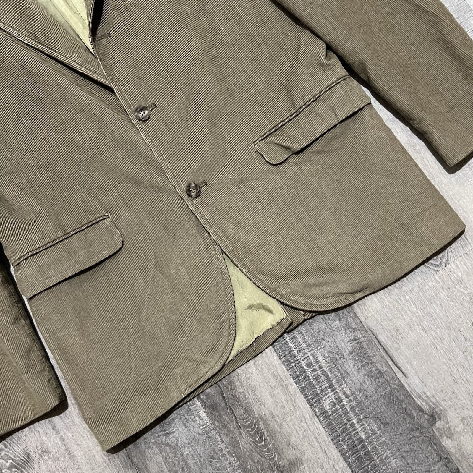 Vintage VTG 60s 70s BRENT Tan Corduroy 3 Button Corduroy Casual Coat Size US M / EU 48-50 / 2 - 4 Thumbnail