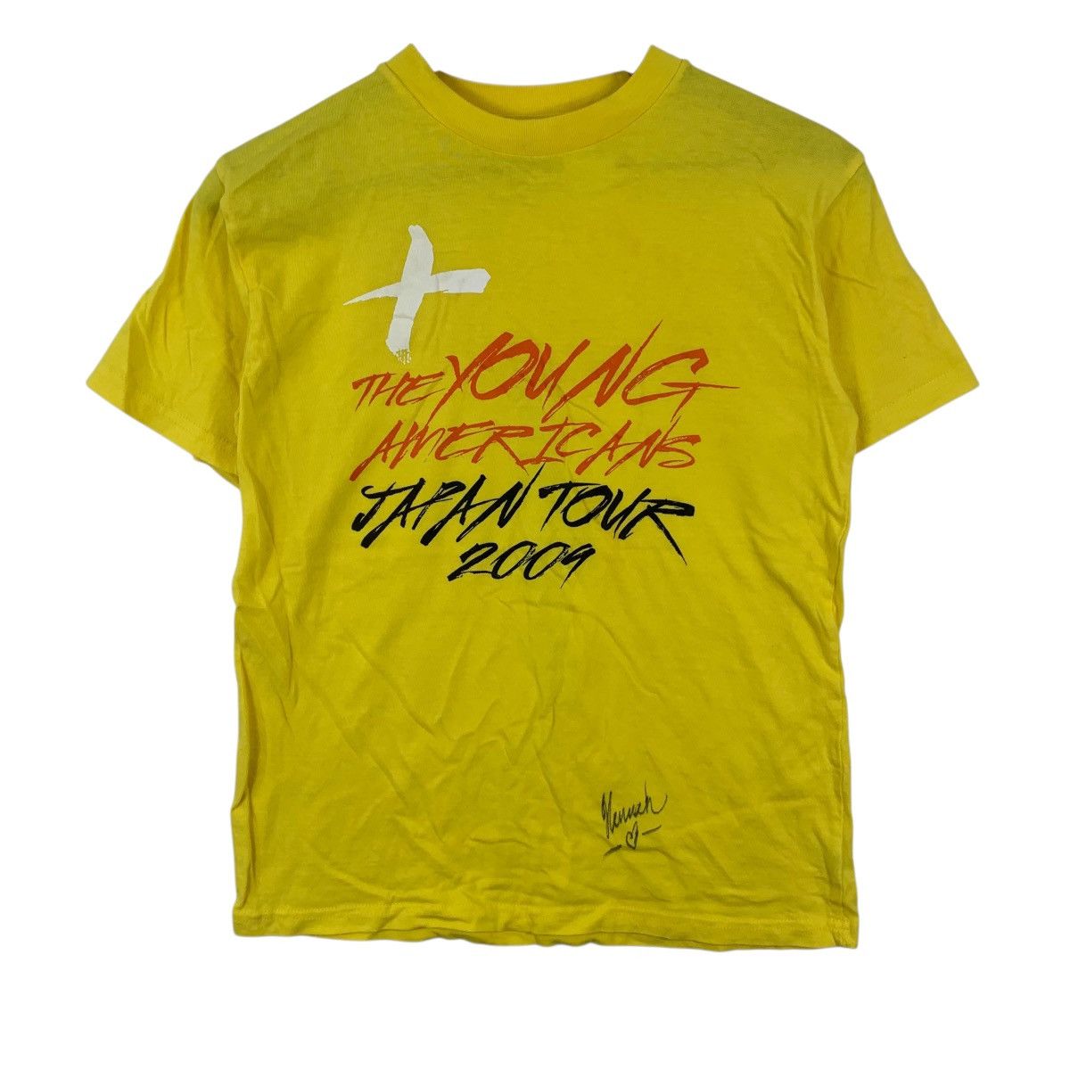 Band Tees THE YOUNG AMERICANS Japan Tour 2009 Signature Tee Shirt Top Size S / US 4 / IT 40 - 5 Thumbnail