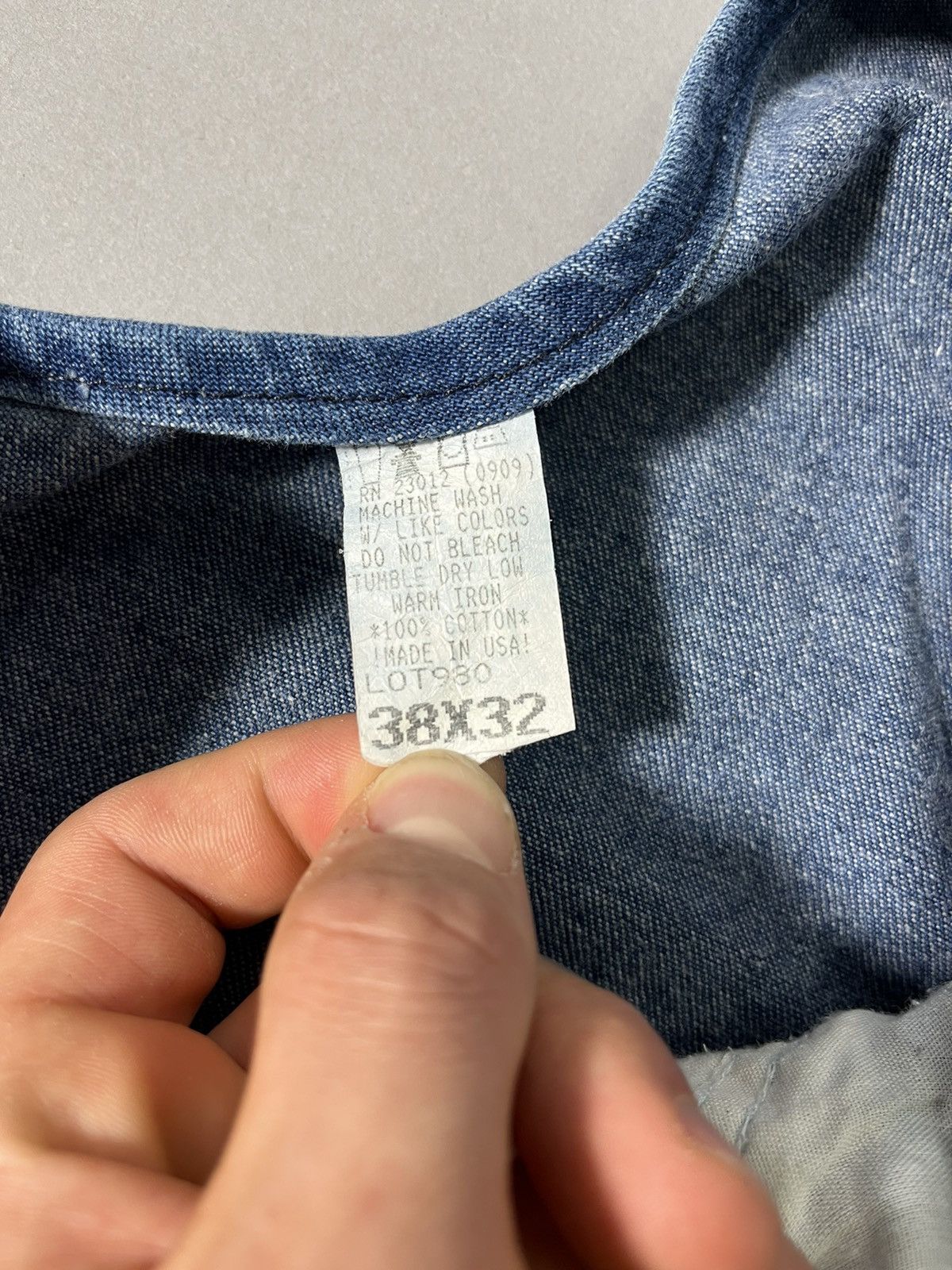 Other Rare Vintage Workers Round House Denim Overalls Size US 32 / EU 48 - 13 Thumbnail