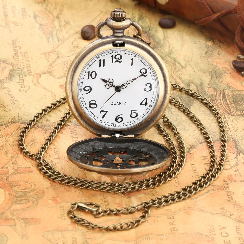 Other DAD Engraved Pocket Watch Quartz Pendant Necklace Daddy Gift Size ONE SIZE - 2 Thumbnail