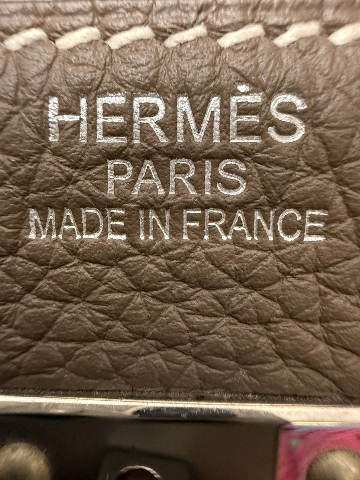 Hermes Hermes HAC 50 Etoupe Togo Leather Palladium HW Size ONE SIZE - 12 Thumbnail