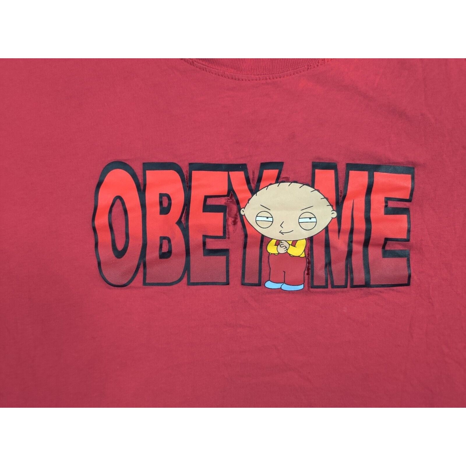 Other Family Guy Shirt Adult Mens XL/2XL Stewie Griffin Obey Me! Size US XXL / EU 58 / 5 - 2 Thumbnail