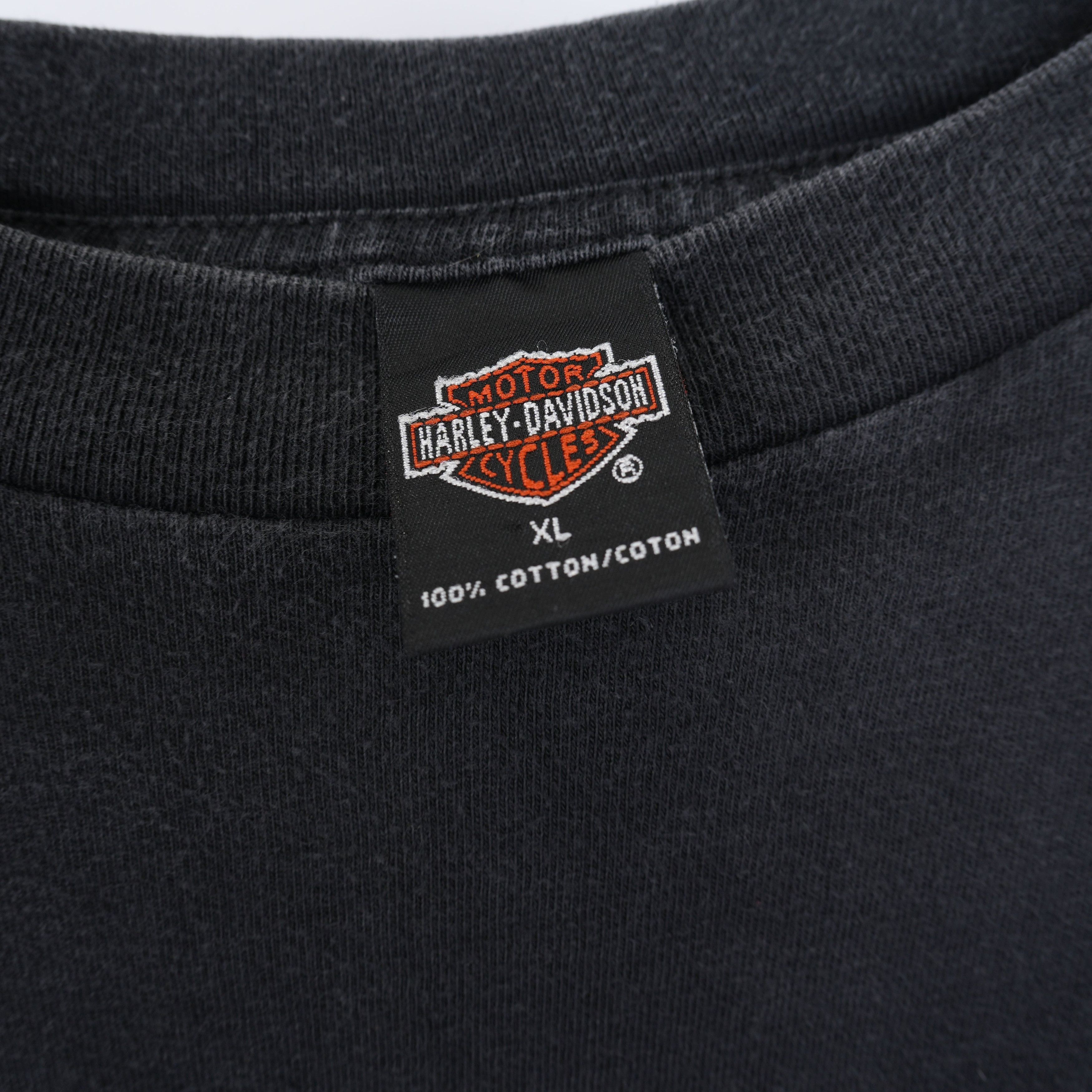 Vintage HARLEY EAGLE FLAME LONG SLEEVE Size US XL / EU 56 / 4 - 4 Thumbnail