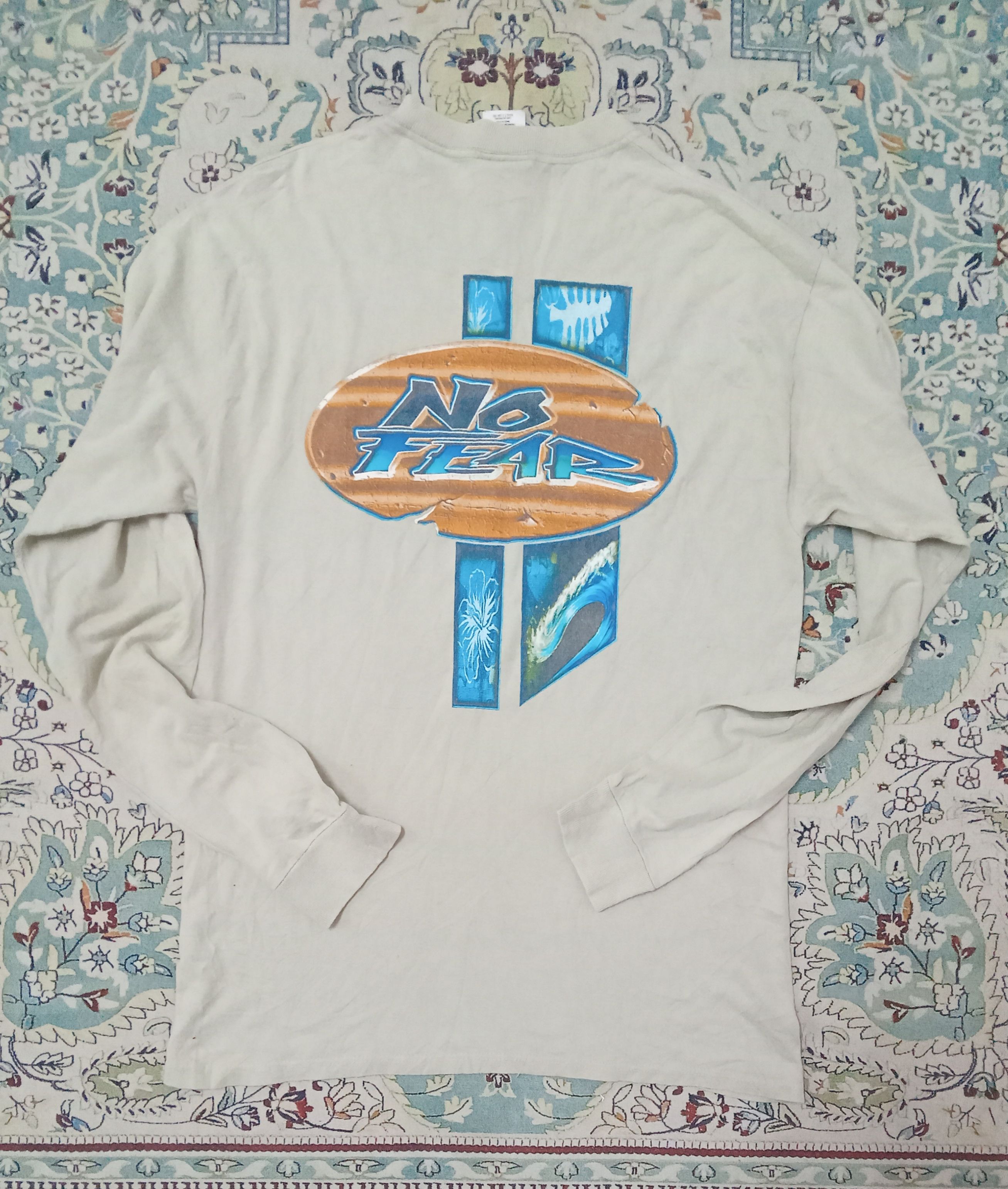 No Fear No Fear Vintage Long Sleeve T Shirt Size US S / EU 44-46 / 1 - 1 Thumbnail