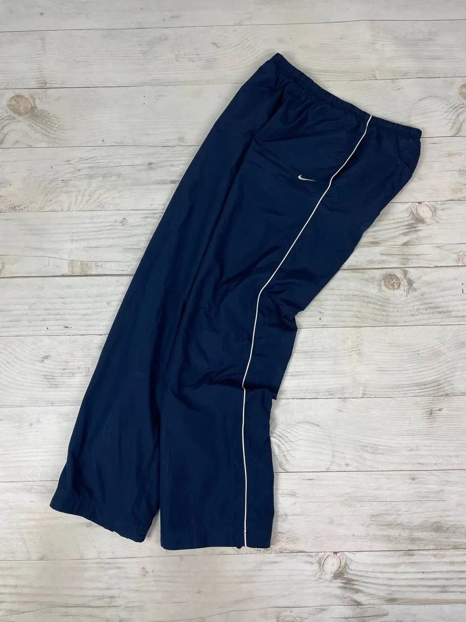 Nike Vintage Nike Pants Striped Swoosh 00s Nylon Y2K Size US 32 / EU 48 - 1 Thumbnail