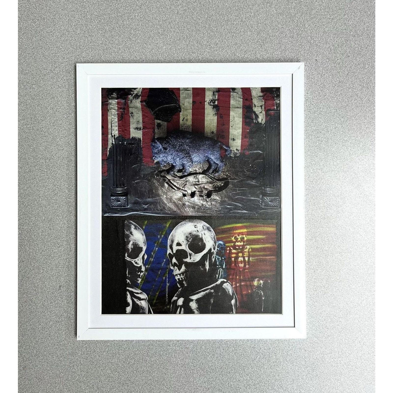 Chrome Hearts × Vintage Chrome Hearts American Skulls Framed poster 9x11 Size ONE SIZE - 1 Thumbnail