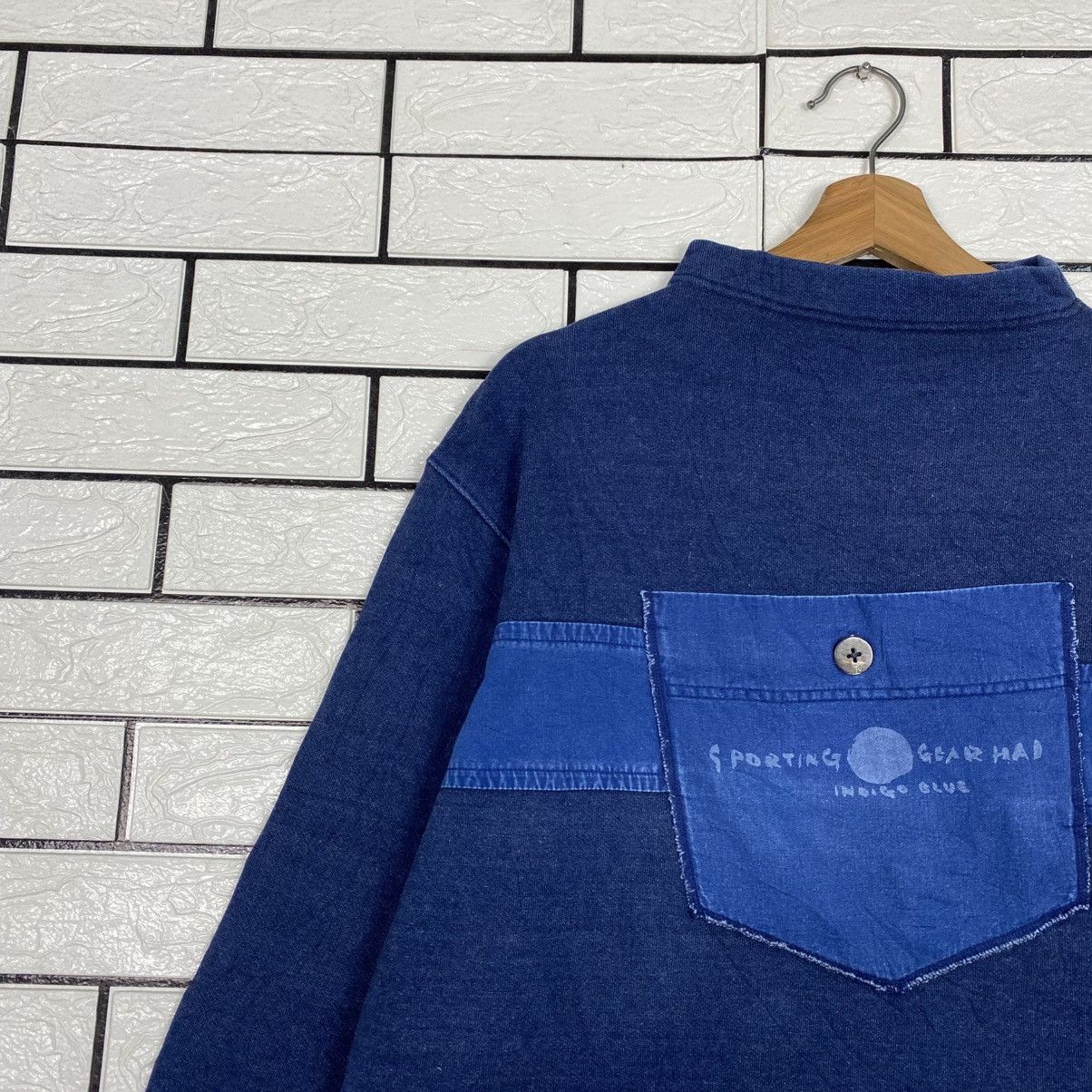 Issey Miyake Vintage Indigo Sweatshirt Hai Sporting Gear Issey Miyake Size US M / EU 48-50 / 2 - 8 Thumbnail