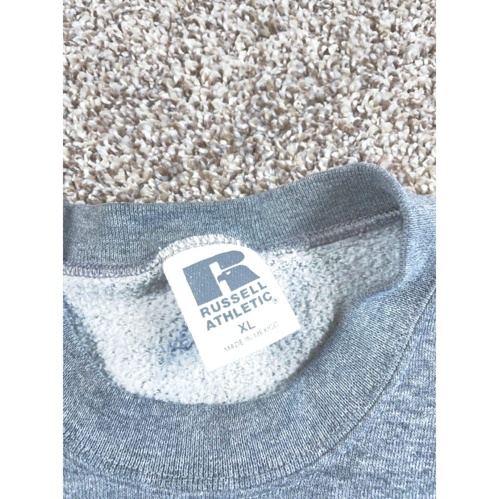 Russell Athletic VTG Russell Athletic Sweatshirt Adult XL Gray Crewneck Cotton Blend Blank Size US XL / EU 56 / 4 - 4 Thumbnail