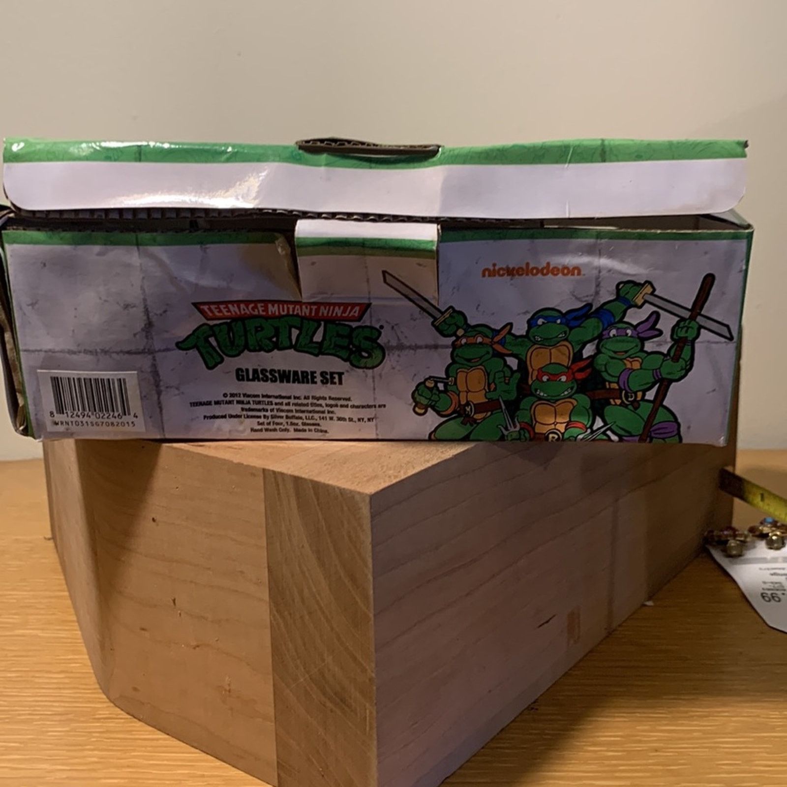 Vintage BNIB 2015 4 Teenage Mutant Ninja Turtle shot glasses Size ONE SIZE - 8 Thumbnail