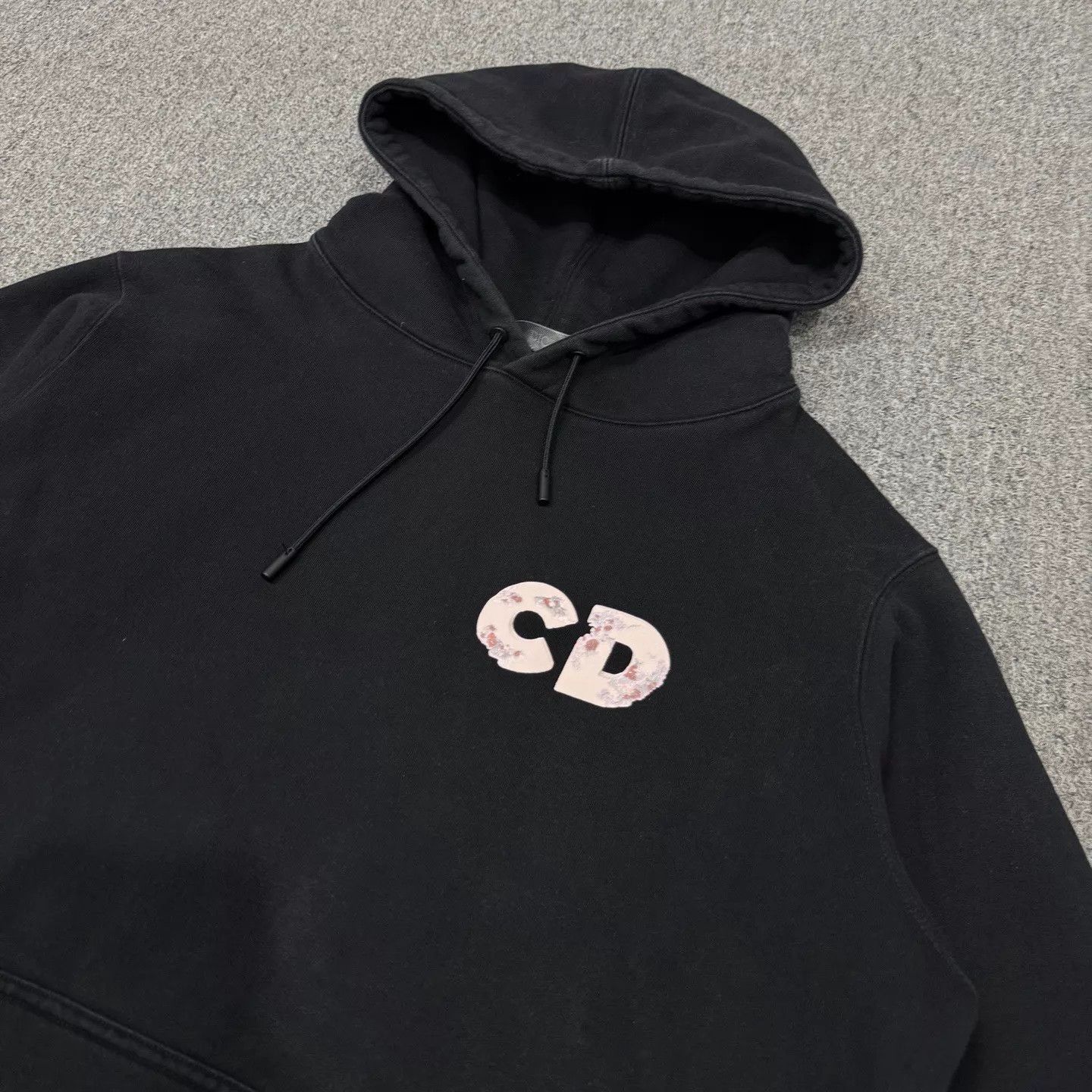 Dior Dior CD Black Hoodie L 95 New Size L / US 10 / IT 46 - 3 Thumbnail