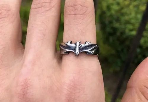 Jewelry Gothic Unique Bat Vampire Ring Size ONE SIZE - 5 Thumbnail