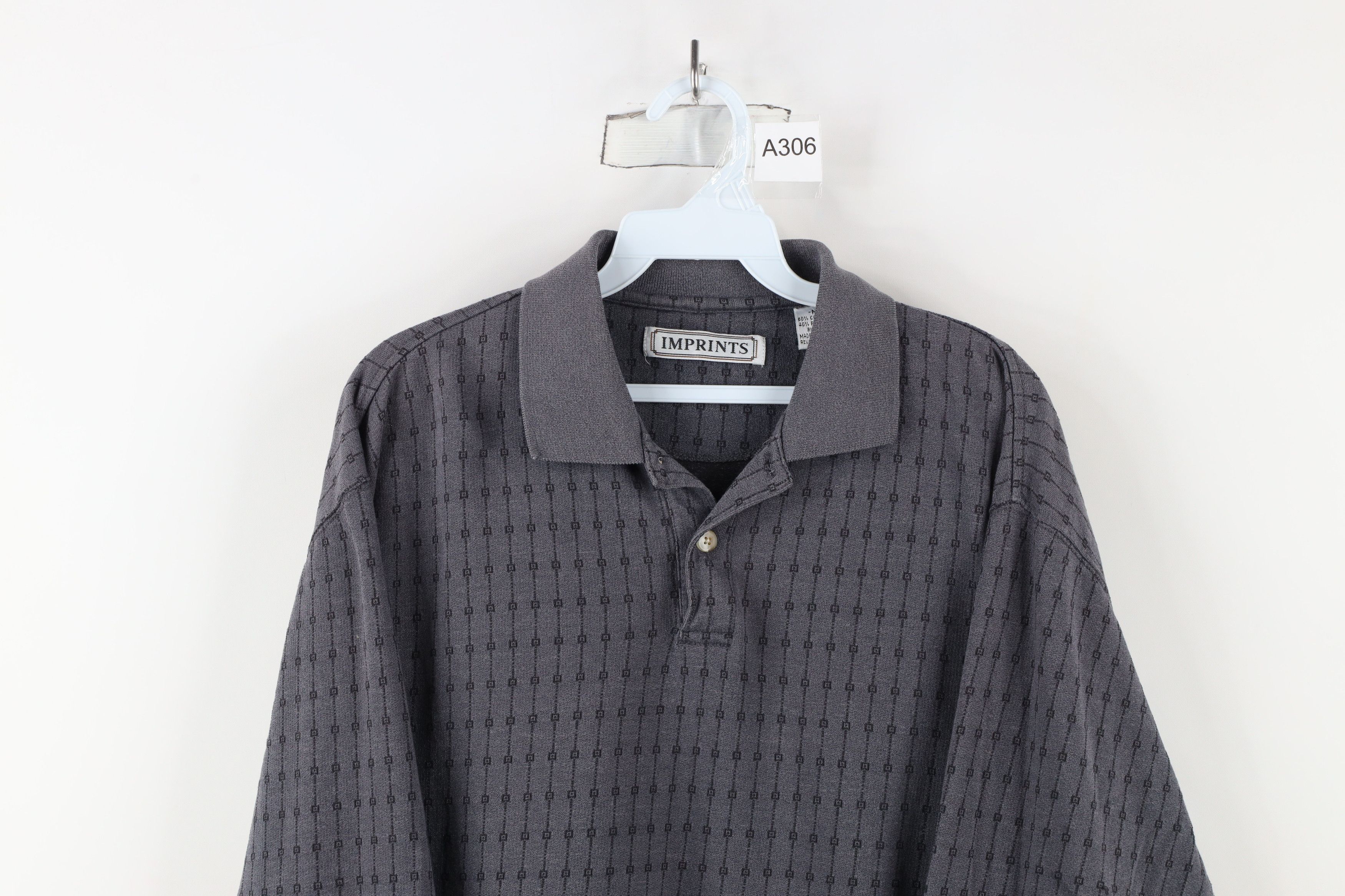 Vintage Vintage 90s Streetwear Knit Long Sleeve Rugby Polo Shirt Size US M / EU 48-50 / 2 - 2 Thumbnail