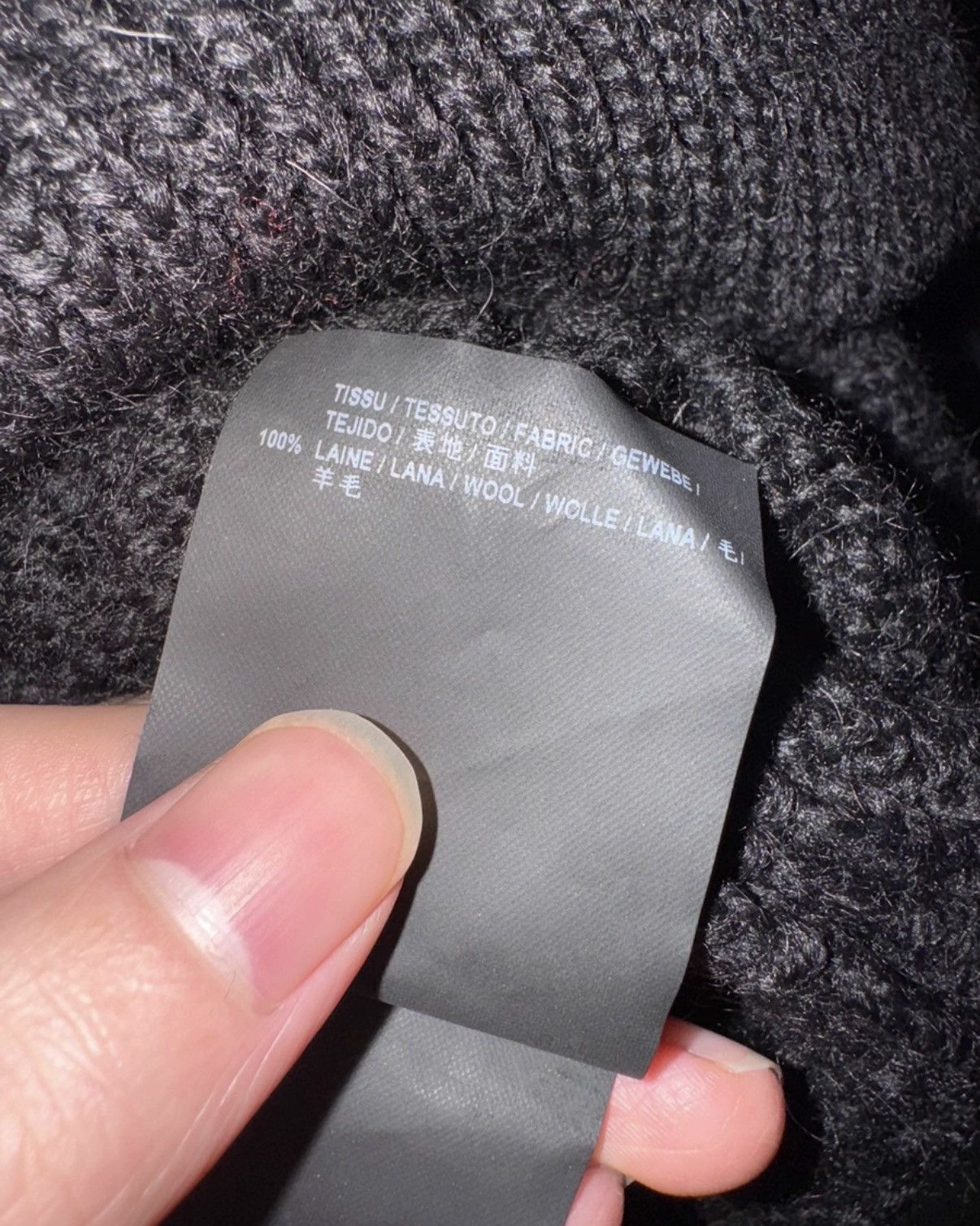 Saint Laurent Paris Saint Laurent (SLP) Wool Black Crewneck Cable Knit Sweater Size US M / EU 48-50 / 2 - 5 Thumbnail