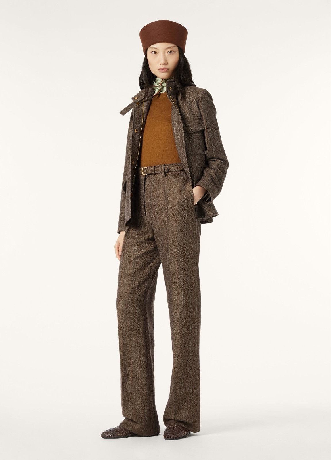 Loro Piana o1srvl11e0526 FAO9854 Short Sleeve Crewneck Sweater Brown Size XS / US 0-2 / IT 36-38 - 6 Thumbnail