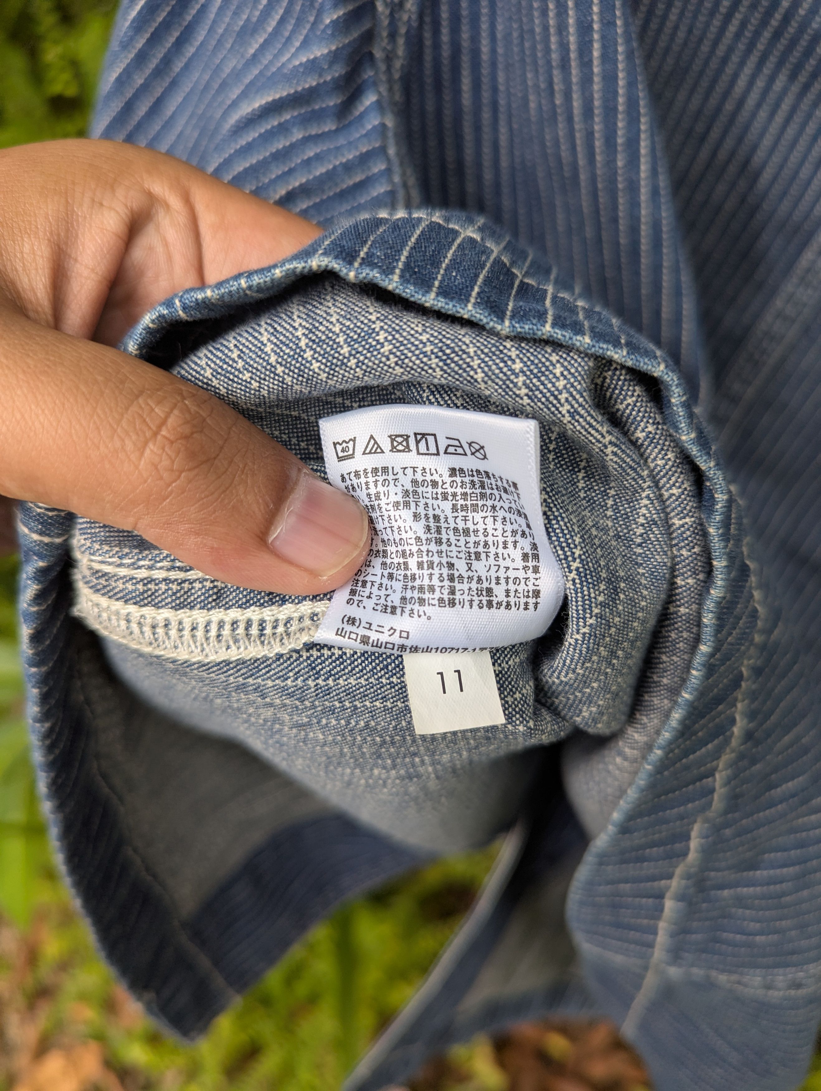 Uniqlo Faded Wabash Jacket Indigo Hickory Stripe Japan Size US M / EU 48-50 / 2 - 11 Thumbnail