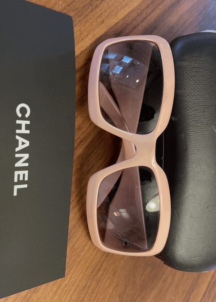 Chanel CHANEL Sunglasses 5076 pearl Rimless Rhinestone 4017 Shields Size ONE SIZE - 5 Thumbnail