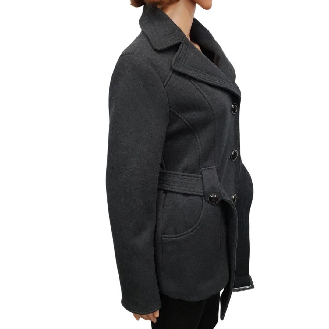 Kenneth Cole NWT Kenneth Cole Reaction Pea coat M Belted Cotton Poly Size M / US 6-8 / IT 42-44 - 10 Thumbnail