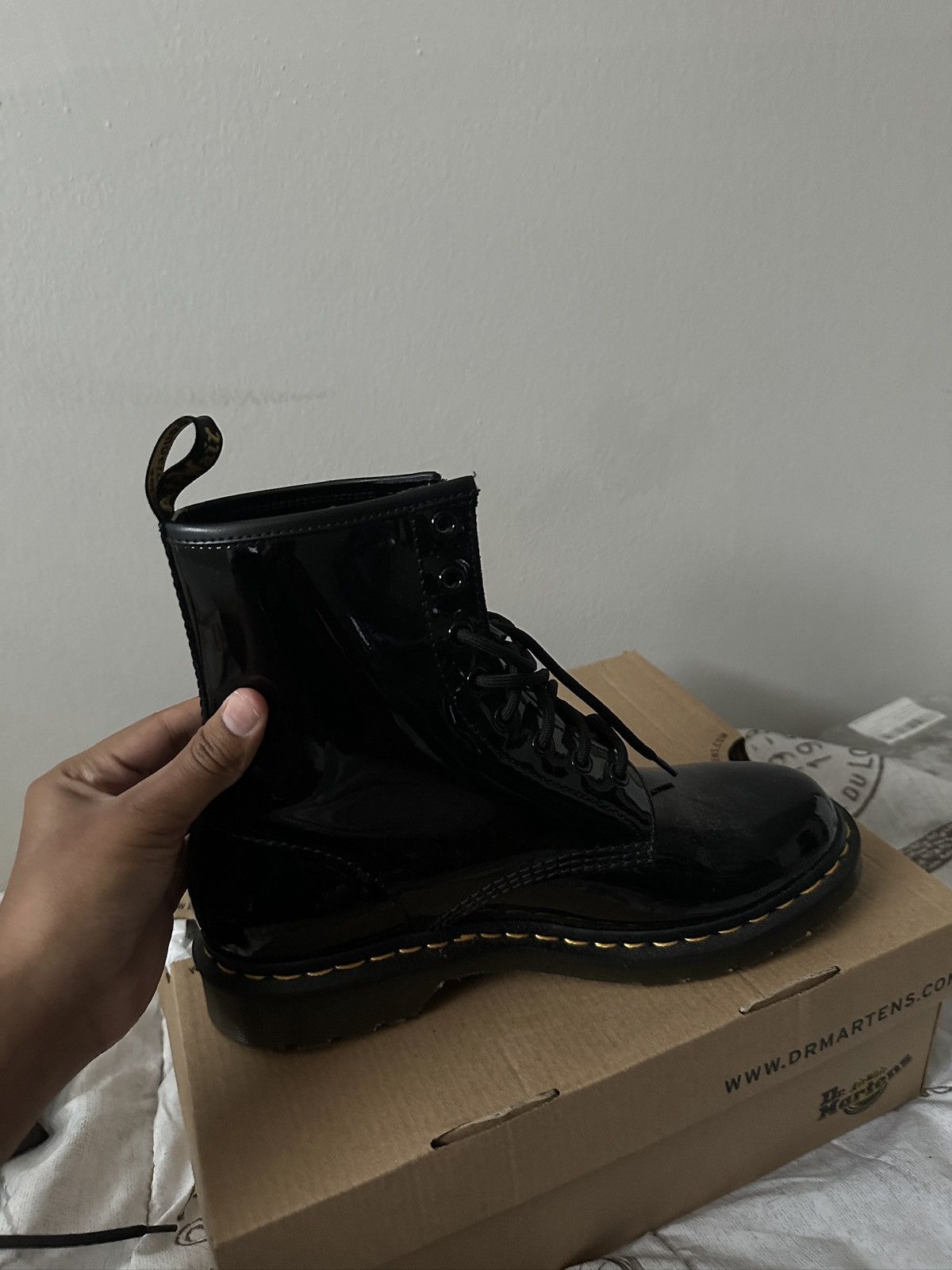 Dr. Martens Black patent leather boots Size US 10 / IT 40 - 7 Thumbnail