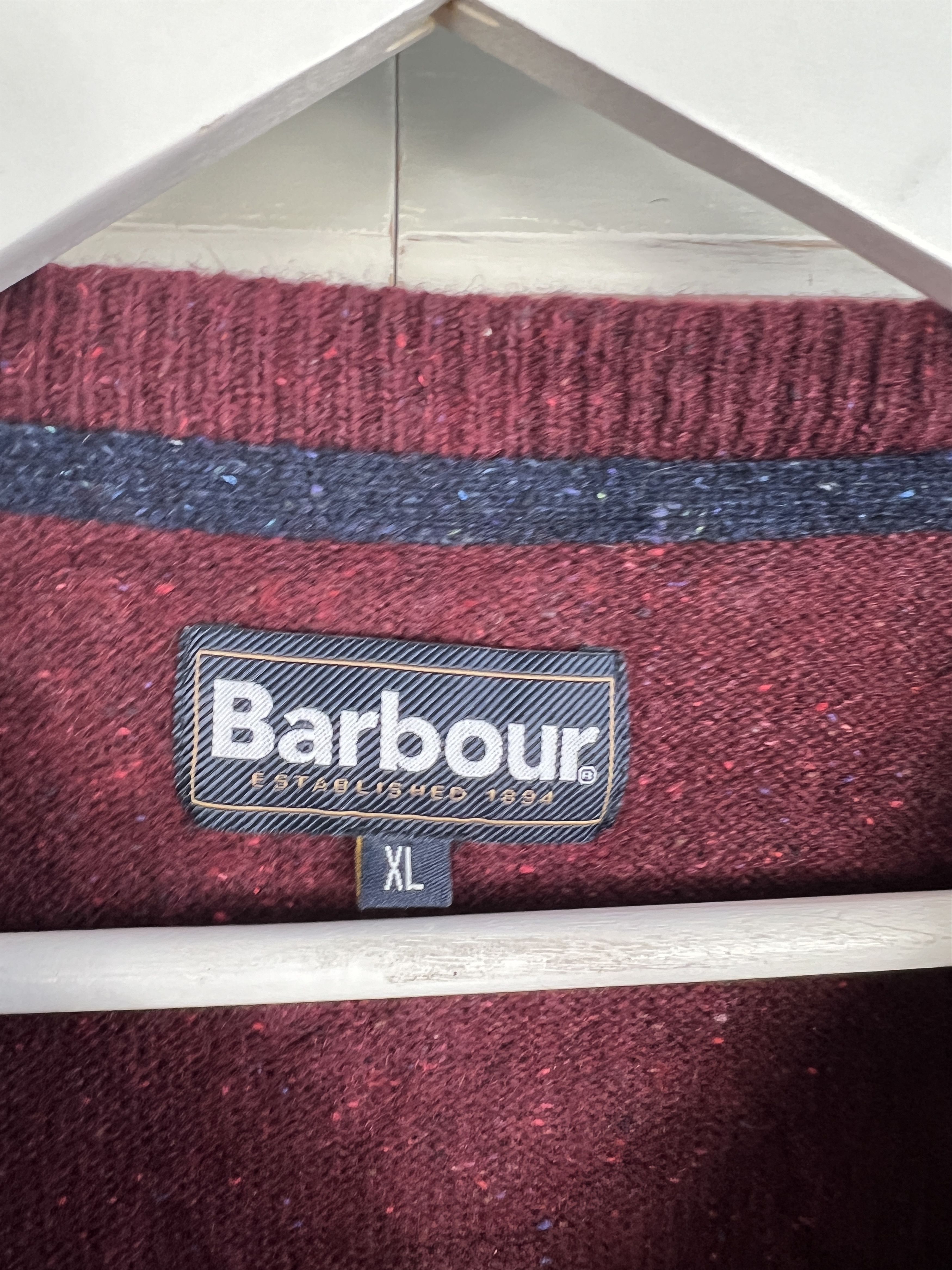 Barbour MENS BARBOUR WOOL SWEATER SIZE XL Size US XL / EU 56 / 4 - 5 Thumbnail