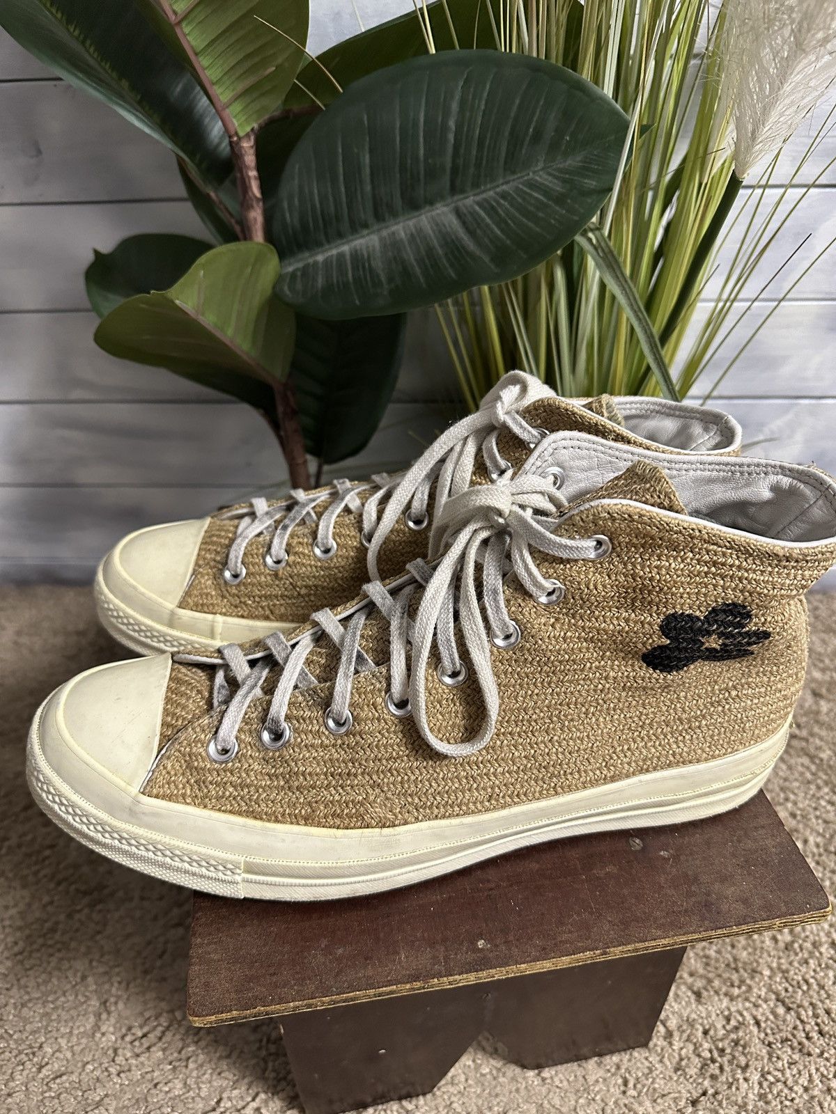 Converse × Golf le Fleur Rare Hi Top Sneaker Gold Le Fleur x Converae Size 45(11) Size US 11 / EU 44 - 4 Thumbnail