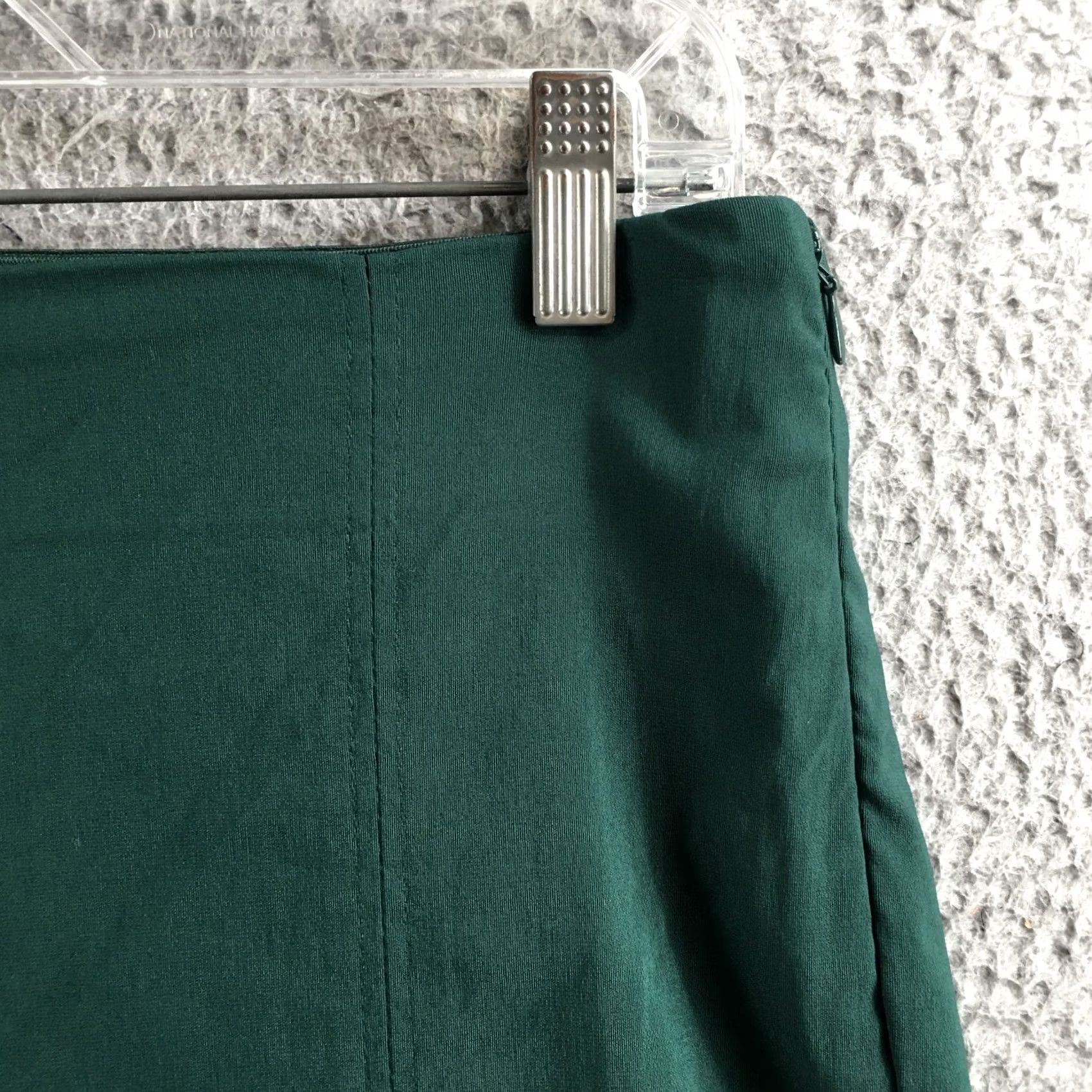H&M H&M Skinny Pants Womens 14 Green High Rise Side Zip Slim Fit Stretch Casual NEW Size 36" / US 14 / IT 50 - 4 Thumbnail