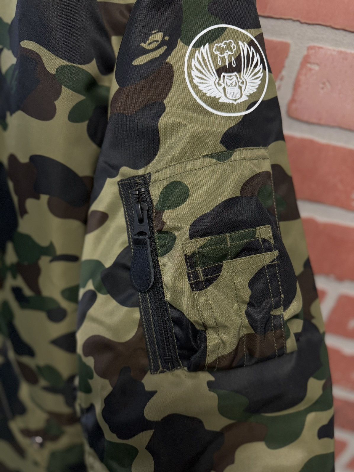 Bape Bape Camo Jacket MA-1 Shark Green Camo (NEW) Size US XXL / EU 58 / 5 - 11 Thumbnail