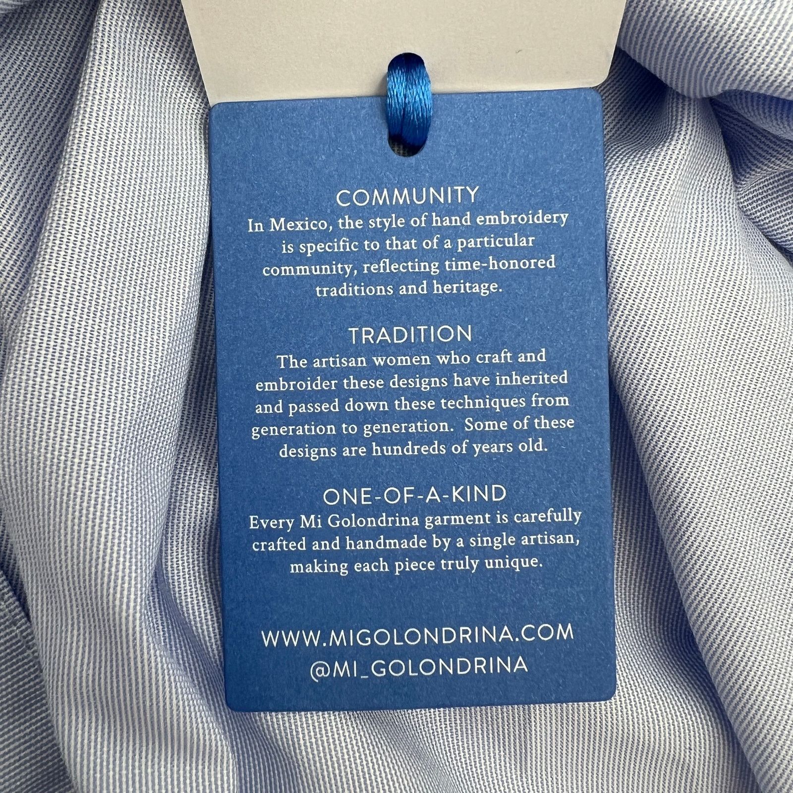 Other Mi Golondrina Soledad Blouse Blue Size S / US 4 / IT 40 - 4 Thumbnail