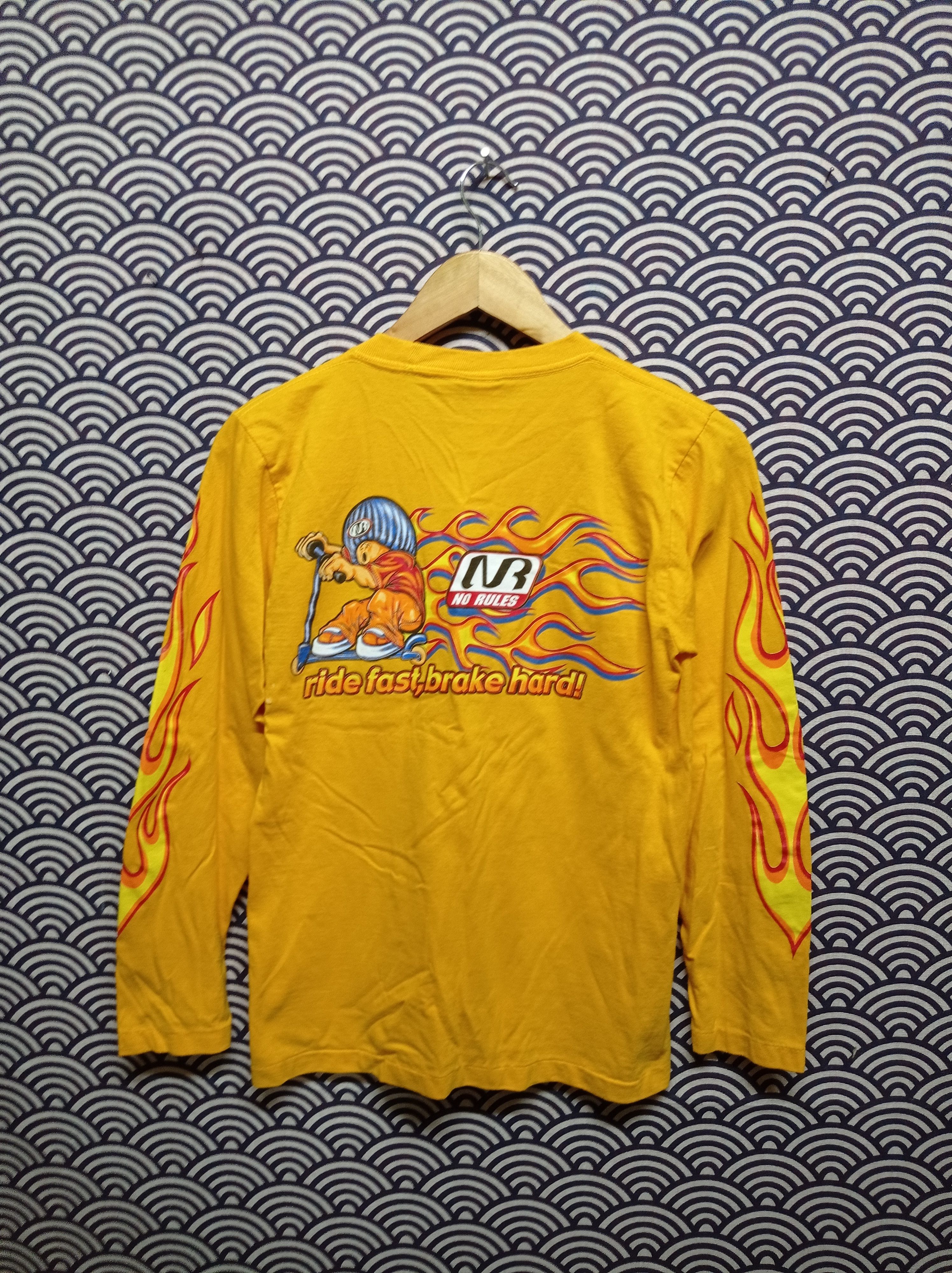 No Fear 90's skate gang no rules no fear flame ( code Ab 001 ) Size US XS / EU 42 / 0 - 1 Thumbnail