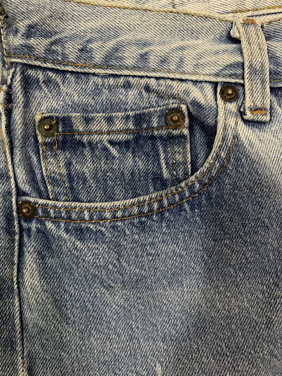 Levi's Vintage 80s Levis 501 Repaired Distressed Jeans Size 30x30 Size US 30 / EU 46 - 6 Thumbnail