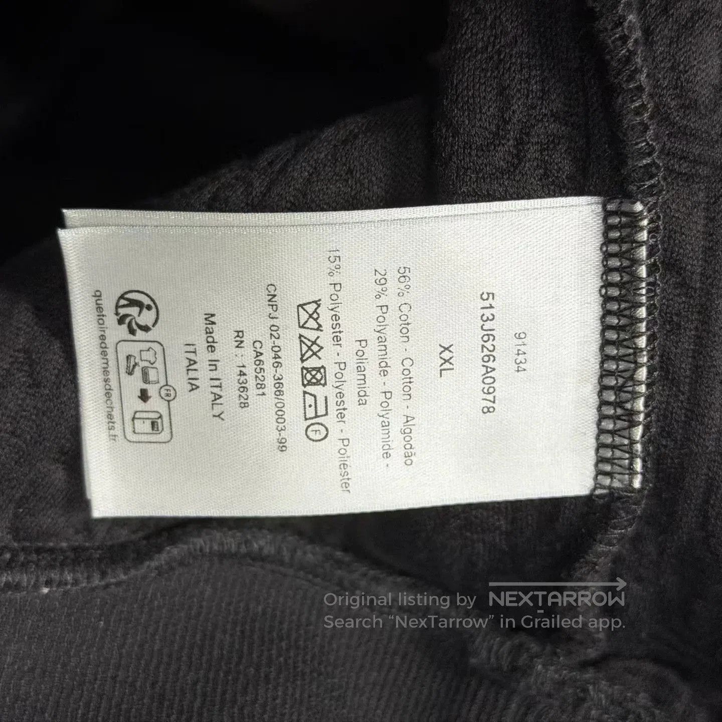 Dior dior black cotton blend hoodie with drawstring. Size US XXL / EU 58 / 5 - 3 Thumbnail
