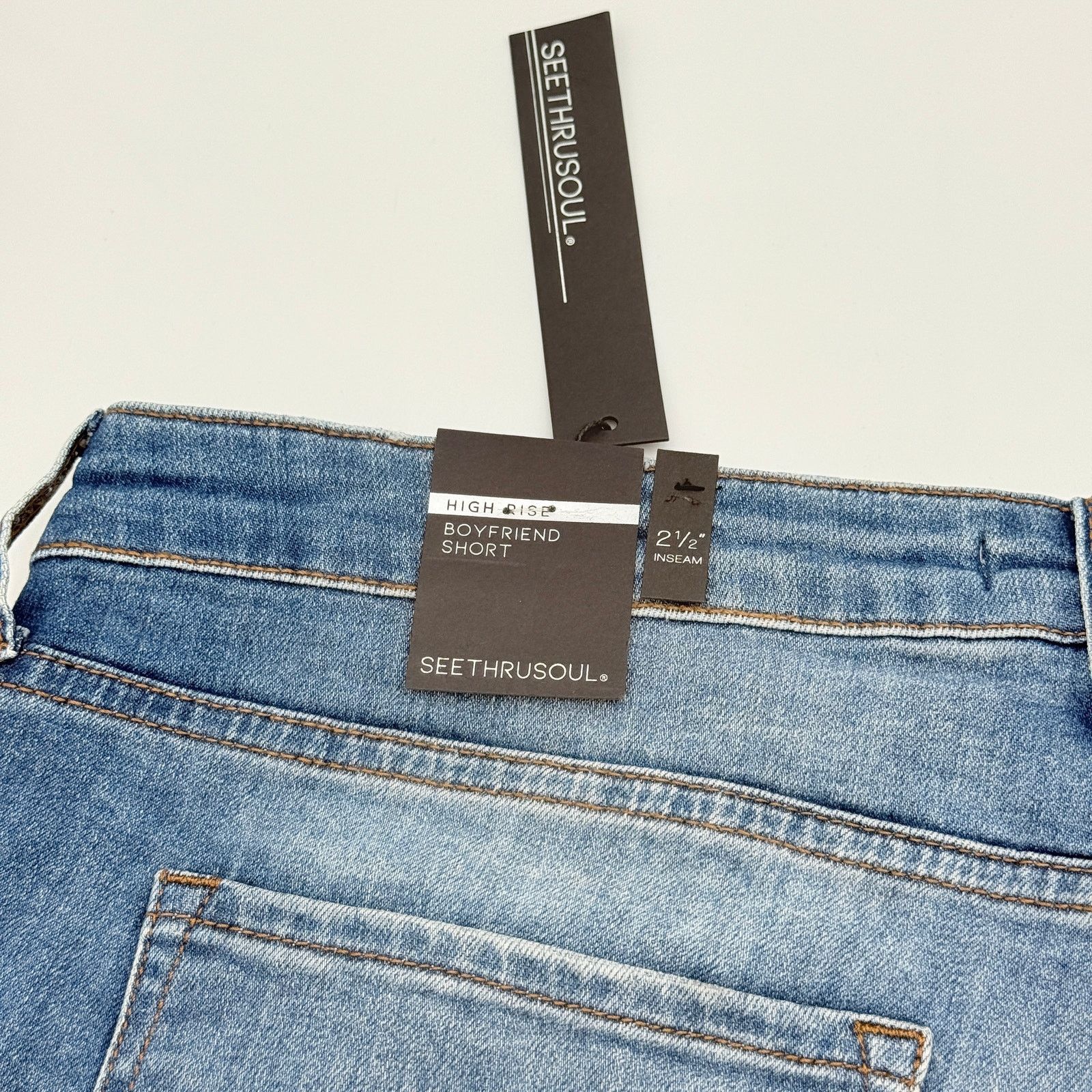 Other SeeThruSoulHigh Rise Boyfriend Shorts - Size 32 Size 31" - 9 Thumbnail