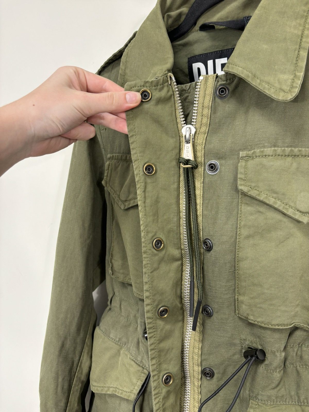 Diesel Diesel G-Claudia Giacca NWT Women’s Multipocket Olive Jacket Size XXS / US 00 / IT 34 - 11 Thumbnail