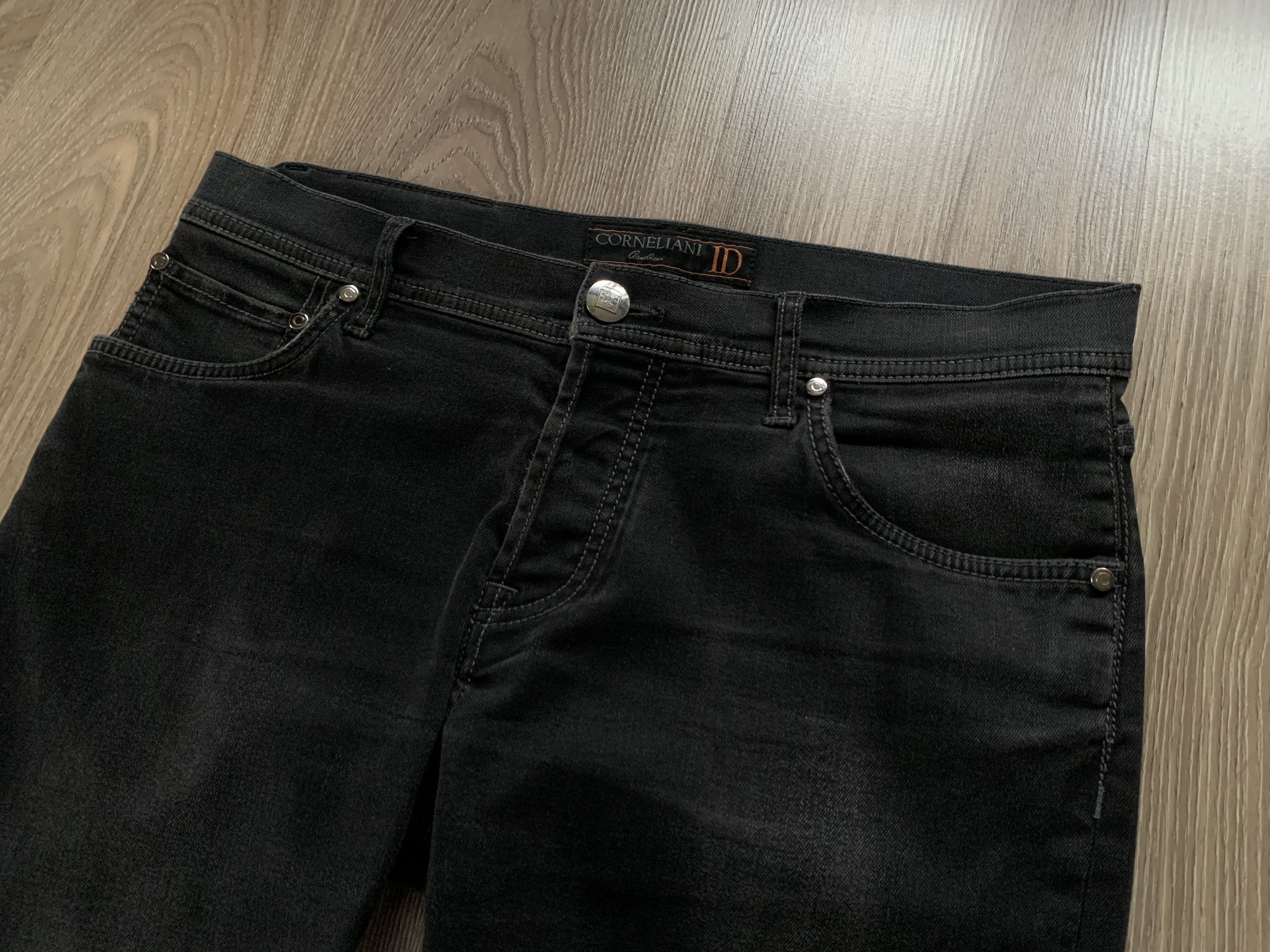 Corneliani Corneliani Black Distress Jeans Size US 34 / EU 50 - 4 Thumbnail