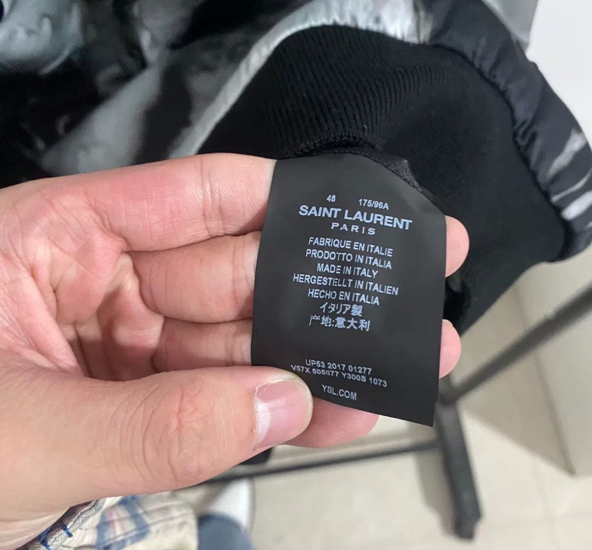 Saint Laurent Paris × Yves Saint Laurent Saint Laurent SLP18SS Inkjet Silk Jacket2412-Nextarrow Size US M / EU 48-50 / 2 - 6 Thumbnail