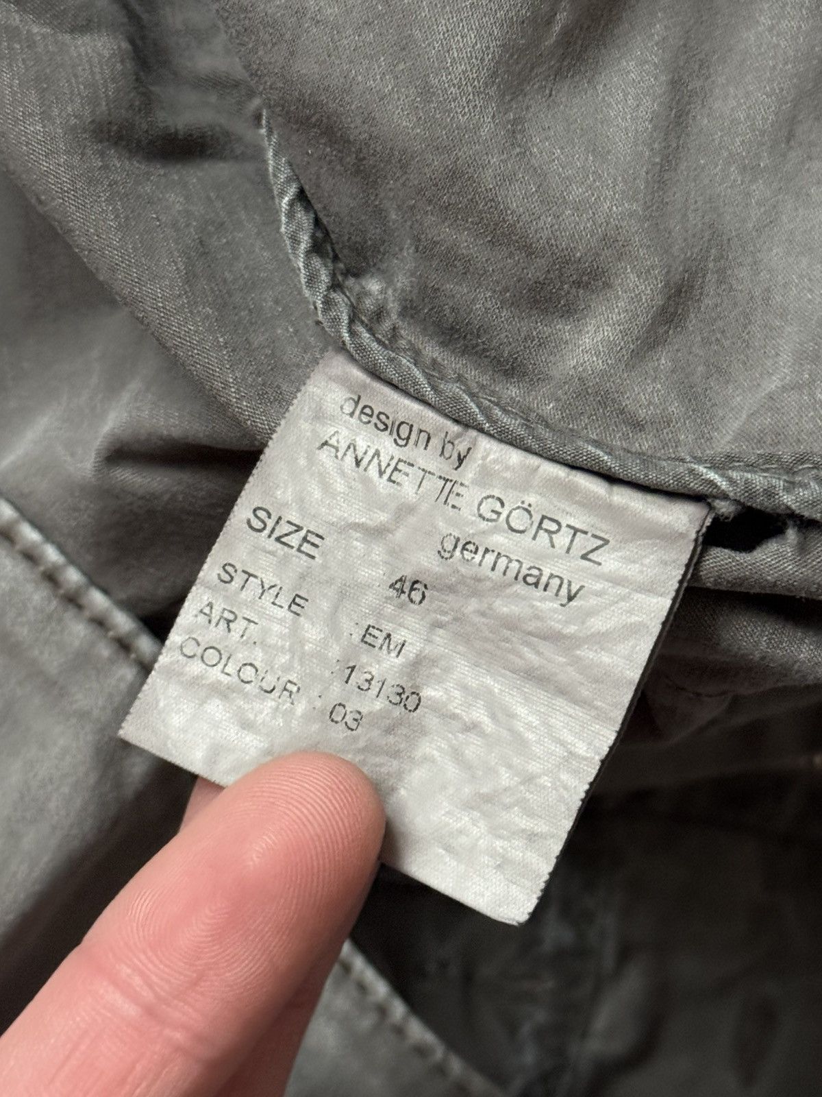 Annette Gortz Annette Görtz 46 pant trouser Jean chino Gortz Bern Germany Size 32" / US 10 / IT 46 - 14 Thumbnail