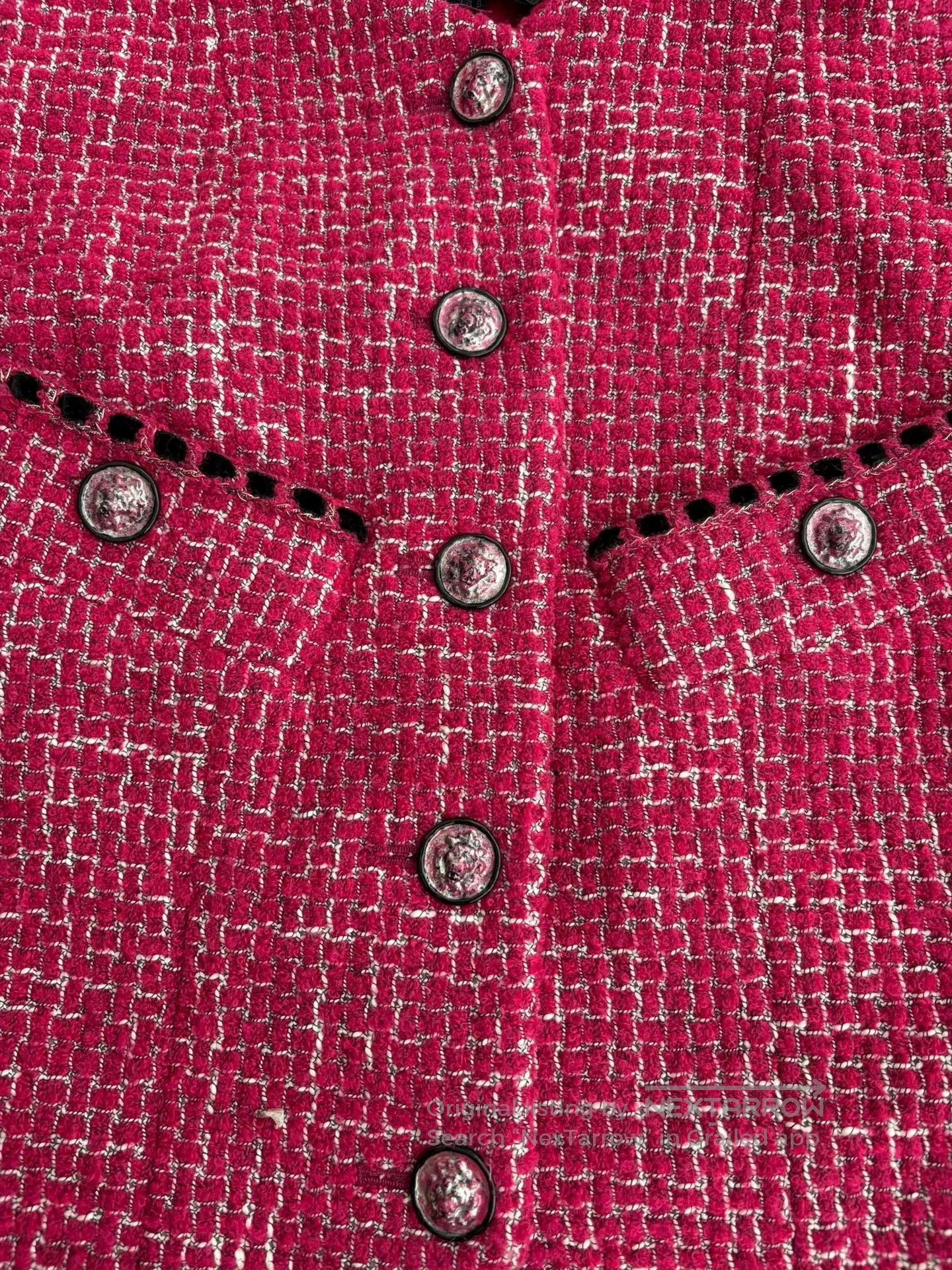 Chanel Chanel 22B Berry Velvet Spliced Vest. Size US XS / EU 42 / 0 - 3 Thumbnail