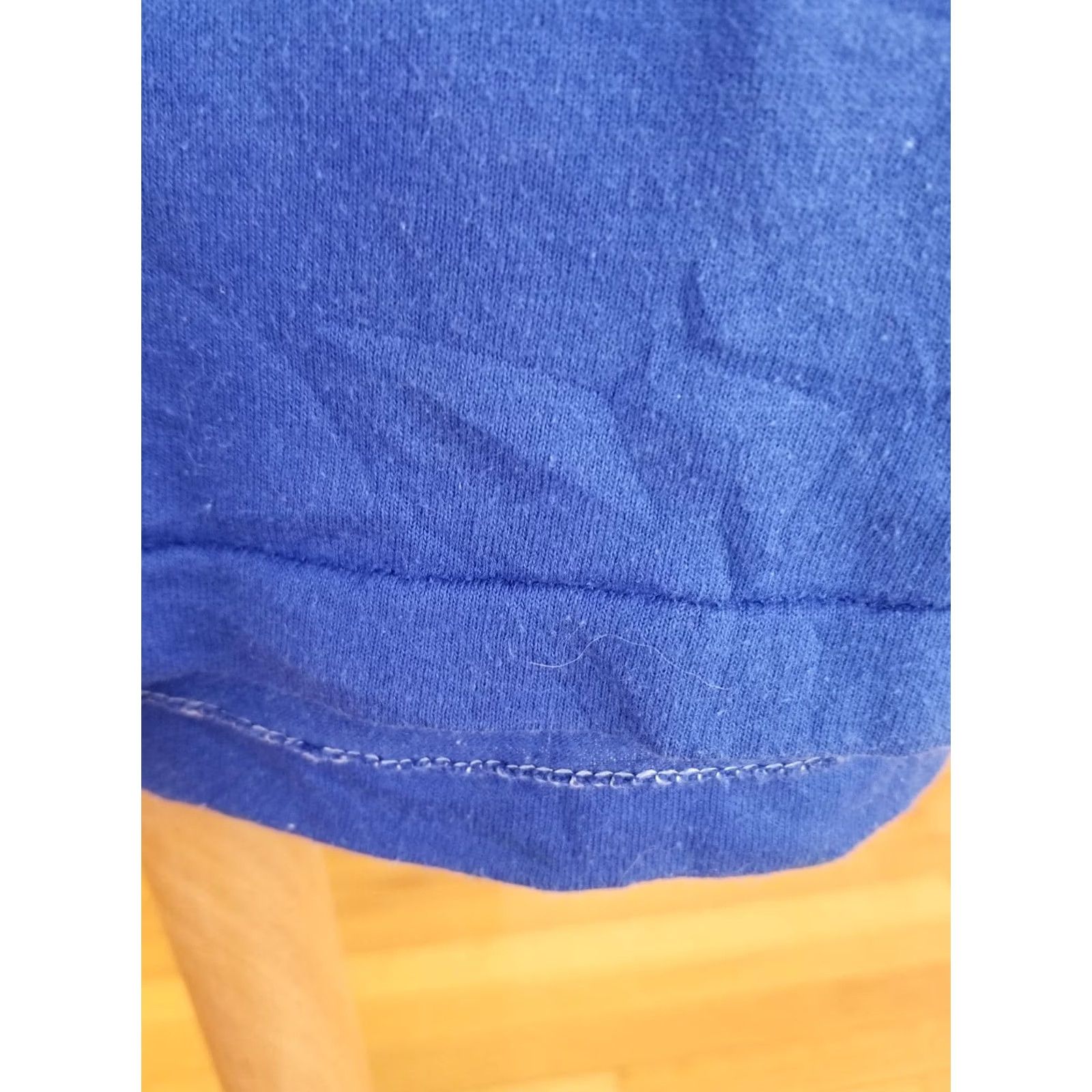Vintage VINTAGE 80's UK IM CHAMPS THIN BLUE SINGLE STITCH T-SHIRT SZ XLARGE Mens Shirt Short Sleeve Cotton Blue 80s Champs Shirt XL Mens Size US XL / EU 56 / 4 - 3 Thumbnail